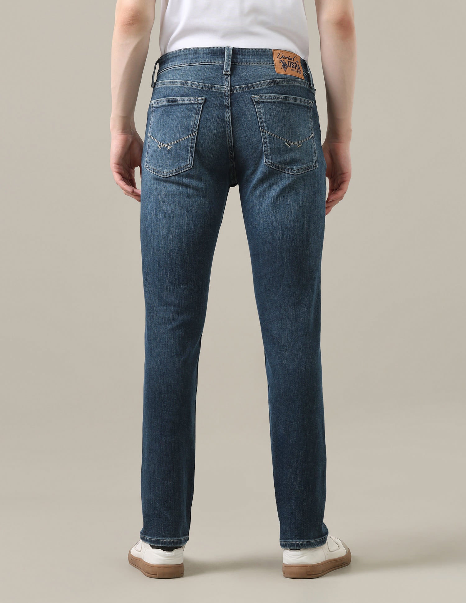 Brandon Slim-Tapered Fit Blue Jeans Blue - U.S. Polo Assn. India | Large