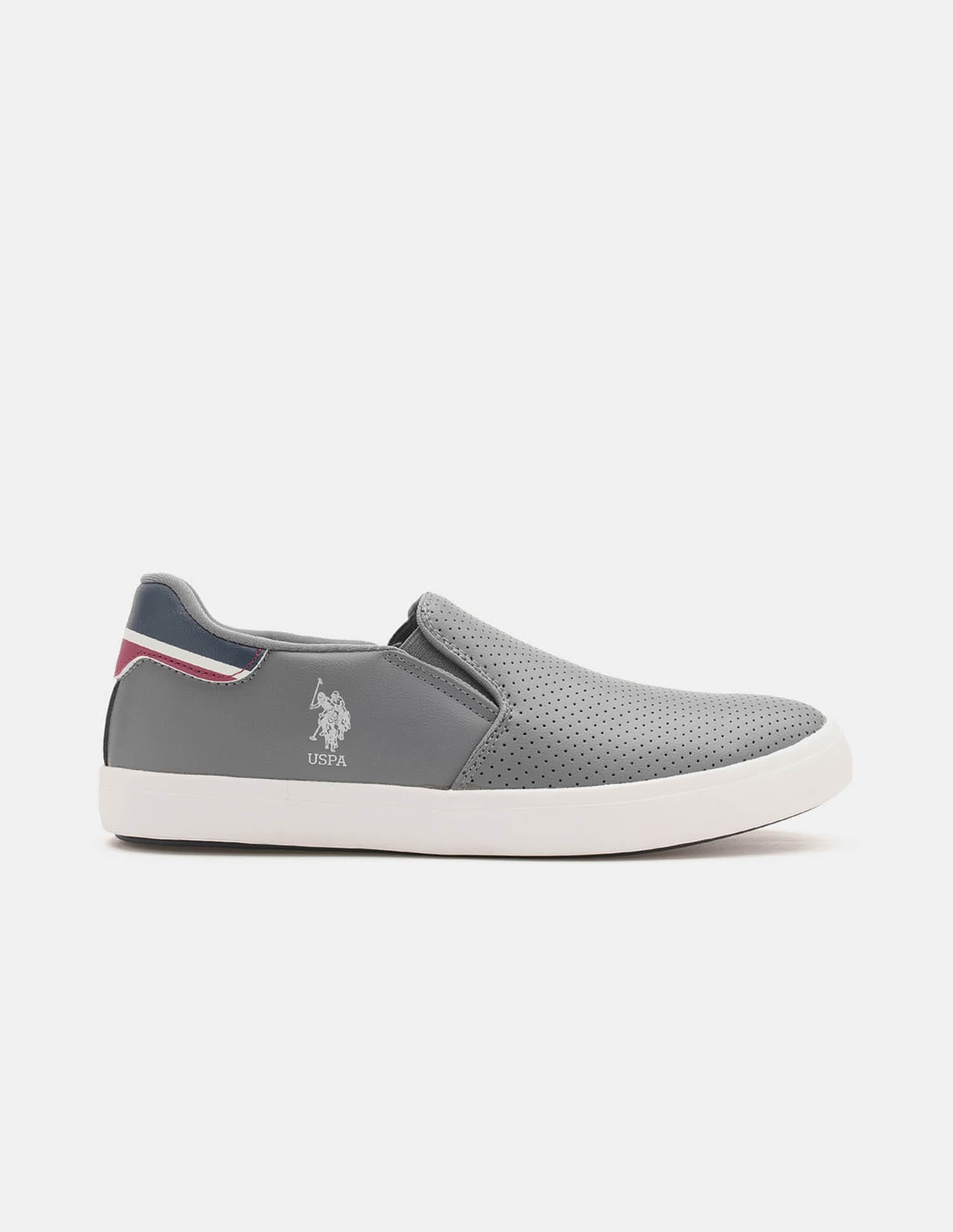Men Campbell 3.0 Slip On Sneakers Grey - U.S. Polo Assn. India | Large