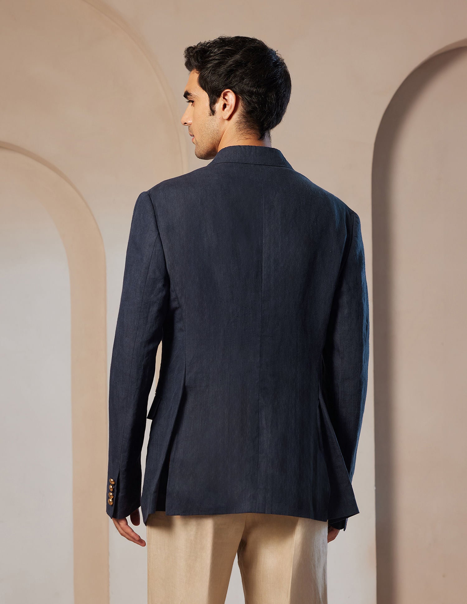 Pacho X Crest Logo Double Breasted Jacket Navy - U.S. POLO ASSN. | Large