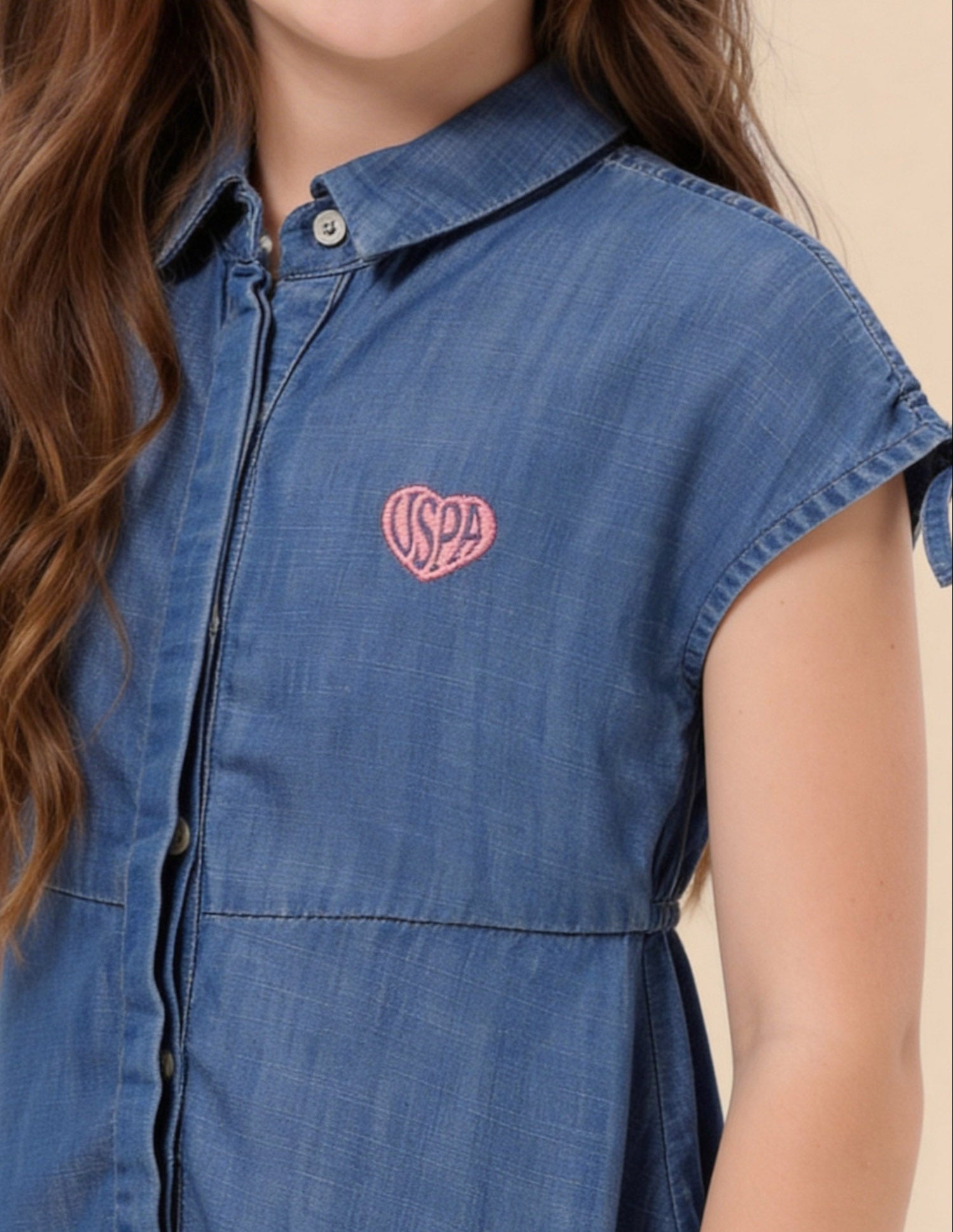 Flared Denim Shirt Dress Blue - U.S. Polo Assn. India | Large