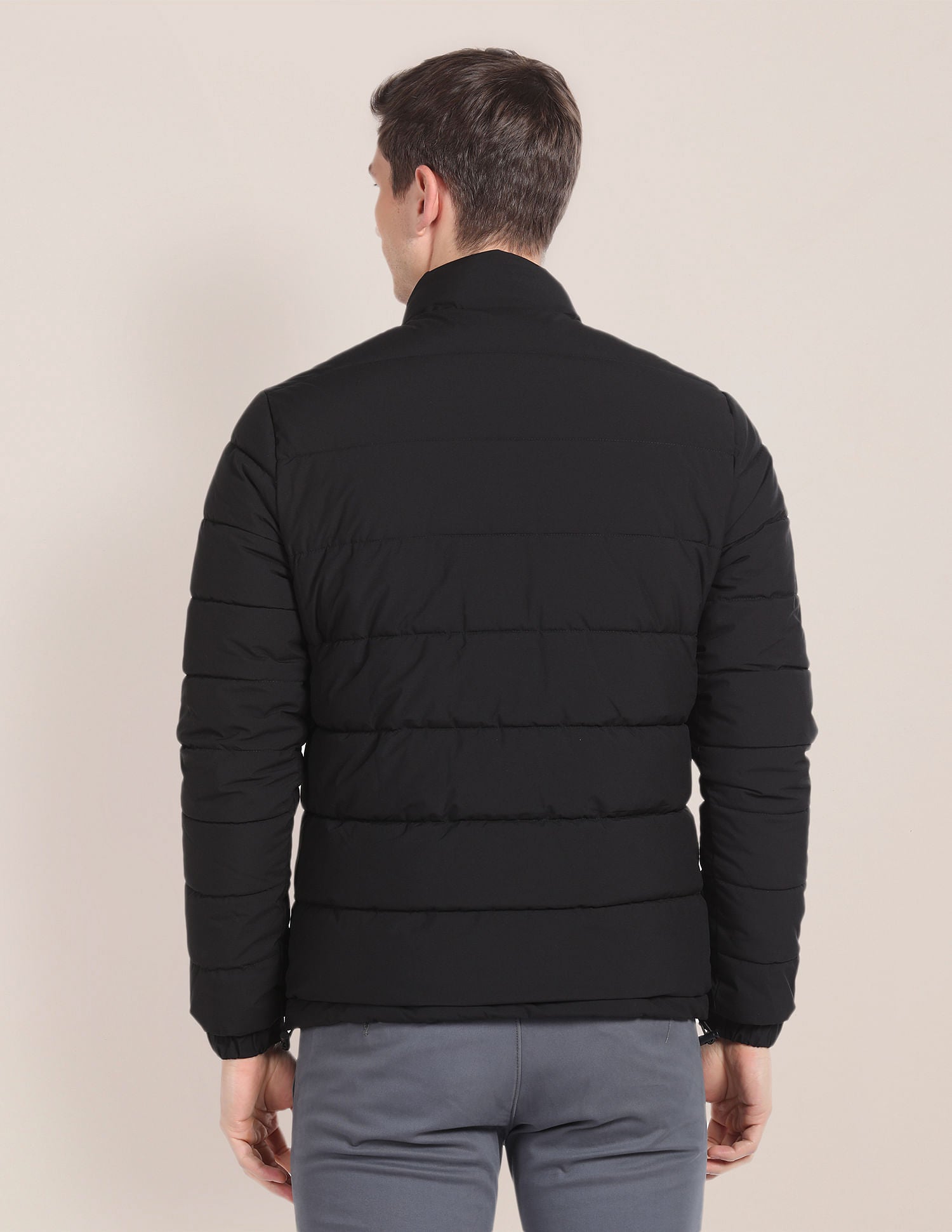 Long Sleeves Quilted Jacket Black - U.S. Polo Assn. India | Large