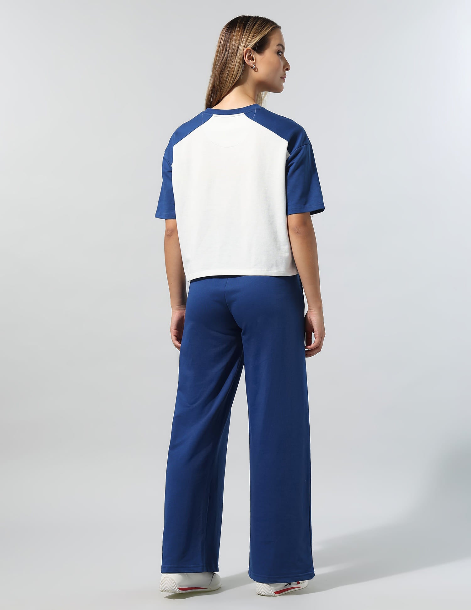 Relaxed T-Shirt With Wide Leg Pants Blue - U.S. Polo Assn. India | Large