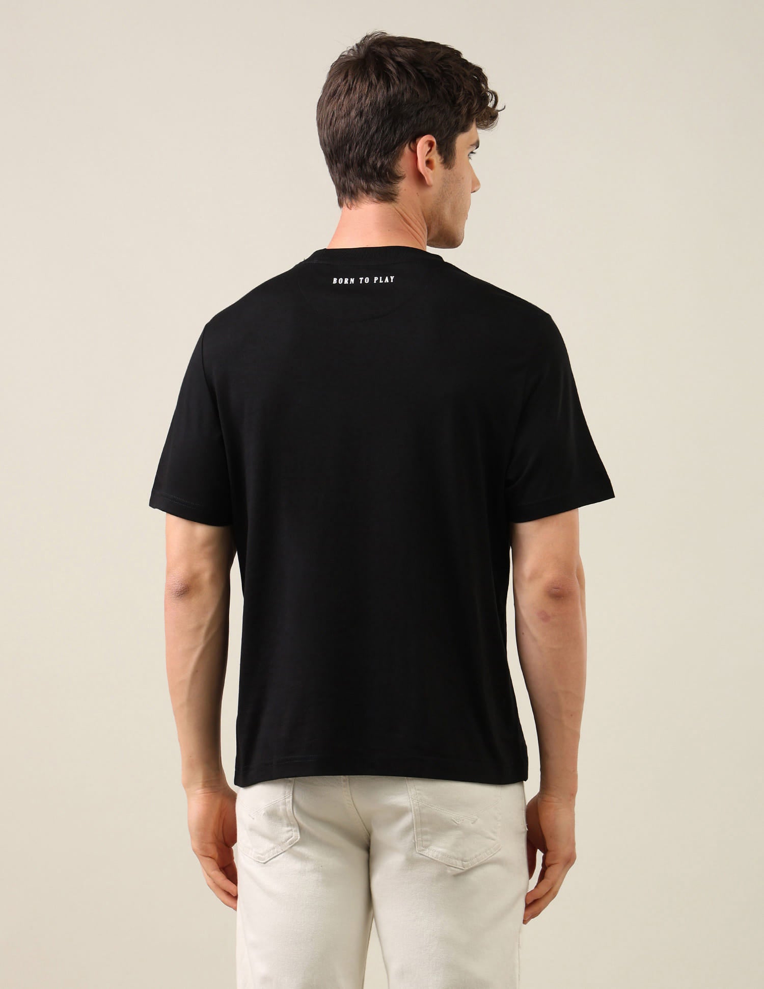 Solid Relaxed Fit T-Shirt Black - U.S. Polo Assn. India | Large