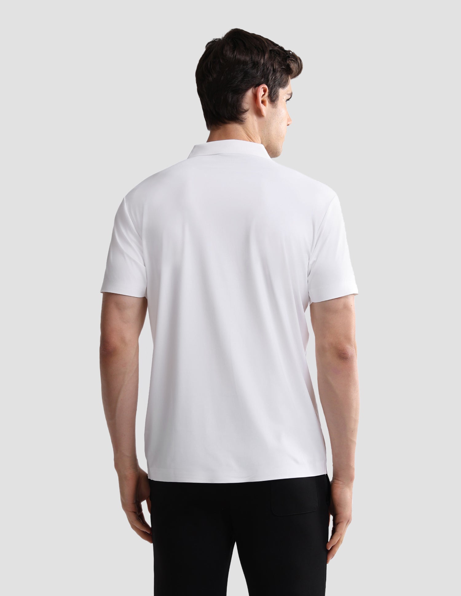Solid Slim Fit Active Polo Shirt White - U.S. Polo Assn. India | Large