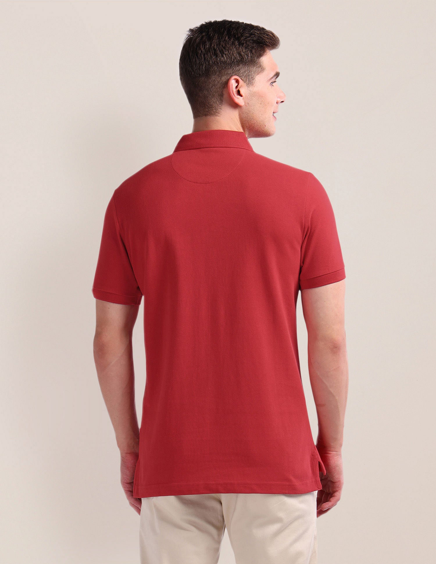 Short Sleeve Solid Polo Shirt Red - U.S. Polo Assn. India | Large