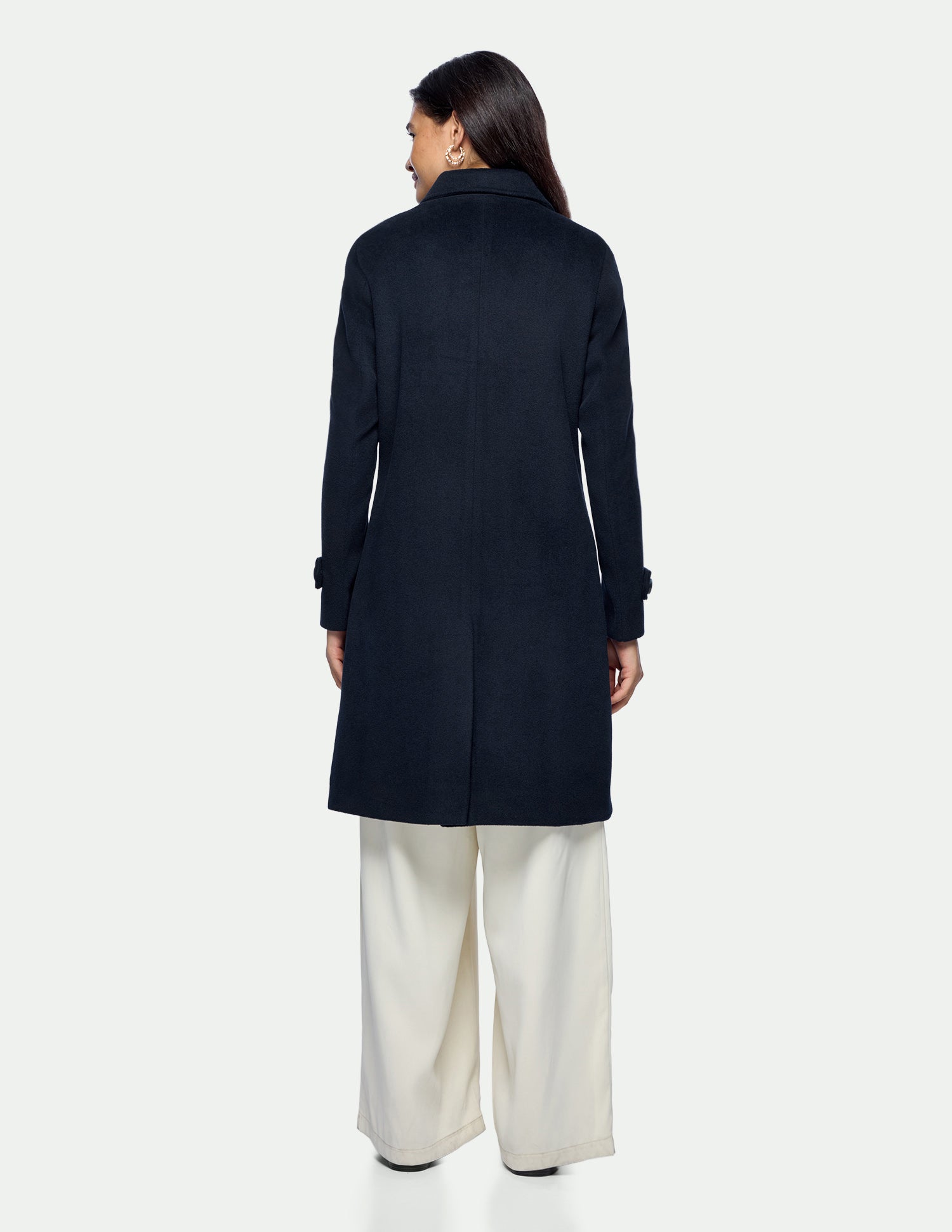 Longline Regular Fit Coat Navy - U.S. Polo Assn. India | Large