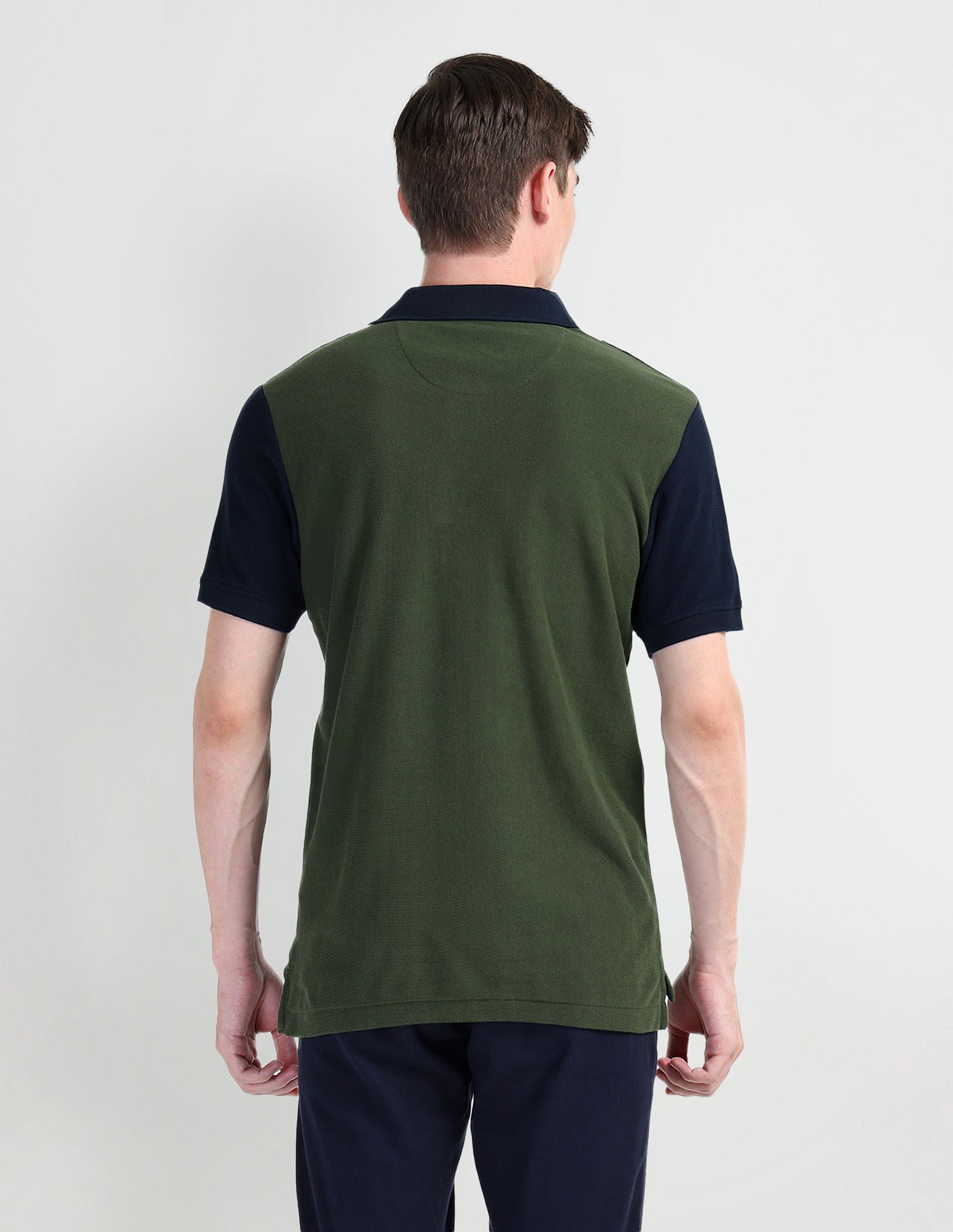 Muscle Fit Striped Polo Shirt Green - U.S. Polo Assn. India | Large