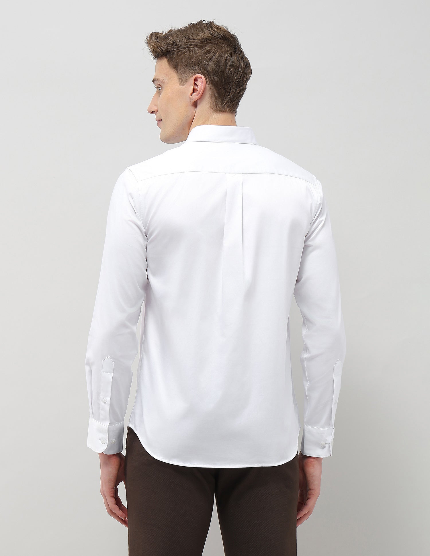 Solid Tailored Fit Shirt White - U.S. Polo Assn. India | Large