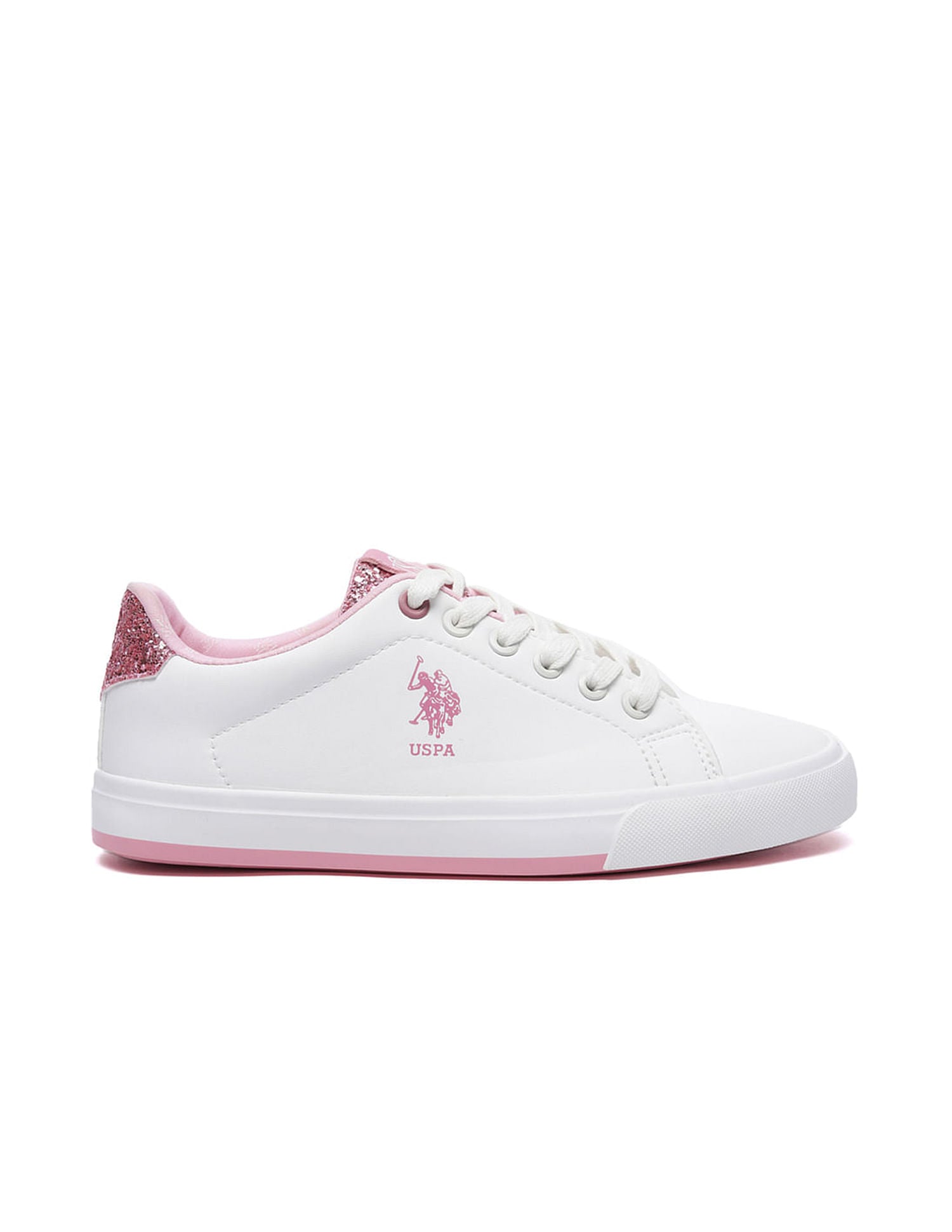 Women Lace Ups Logo Beverly 2.0 Sneakers White - U.S. Polo Assn. India | Large
