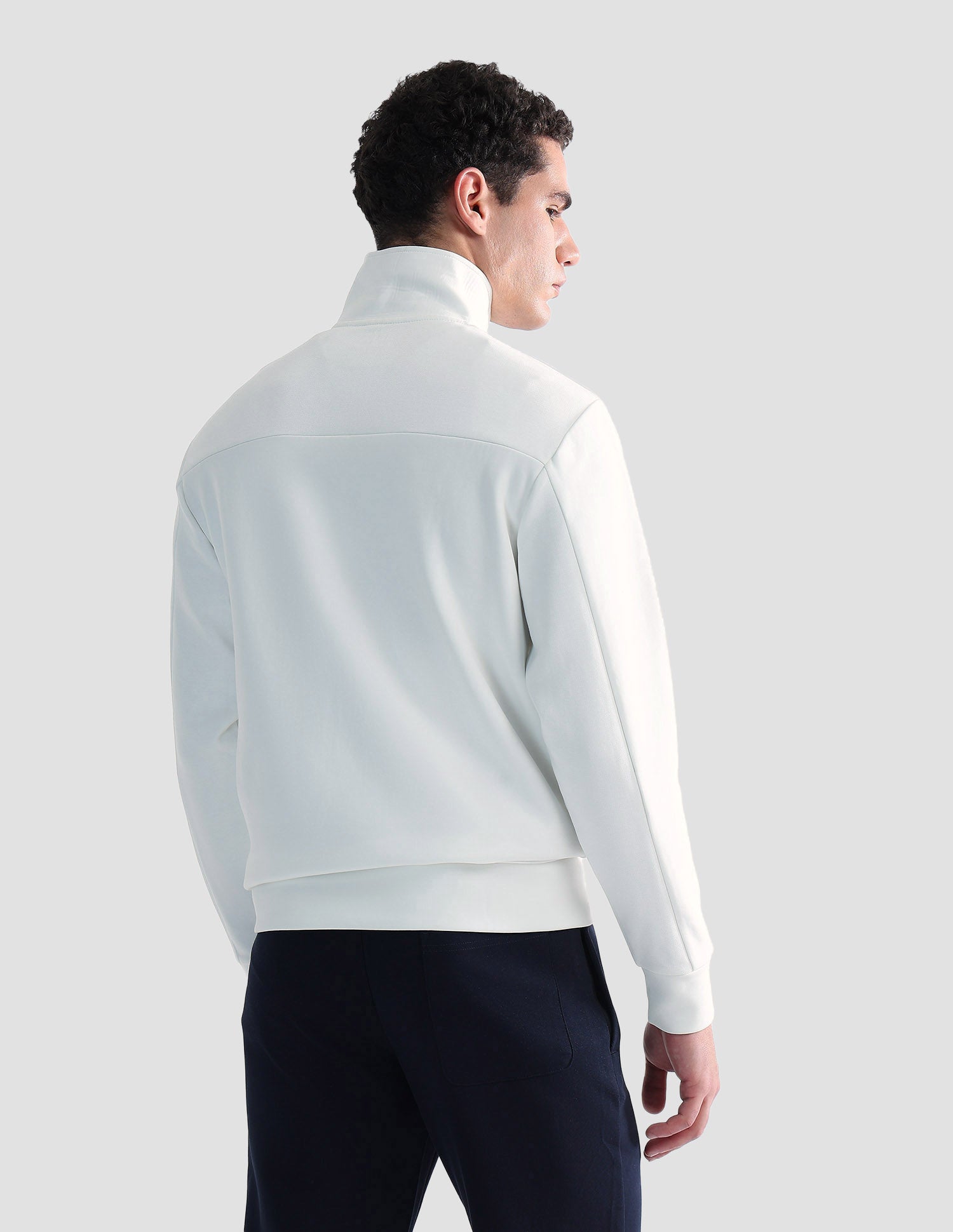 Regular Fit Solid Active Sweatshirt Off White - U.S. POLO ASSN. | Large