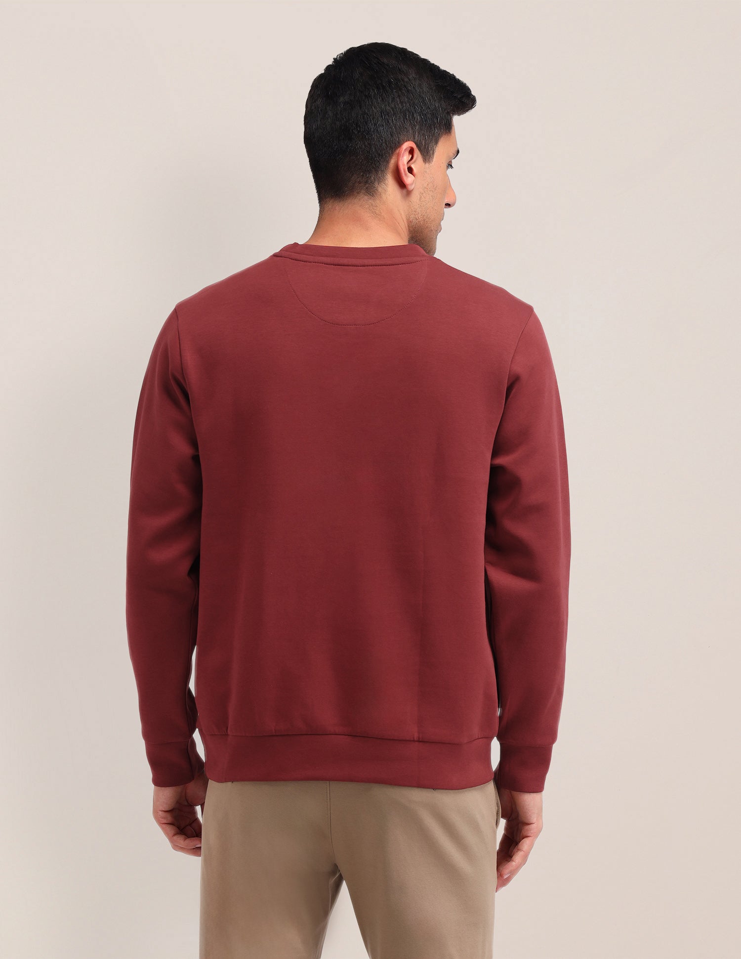 Solid Regular Fit Sweatshirt Rust - U.S. POLO ASSN. | Large