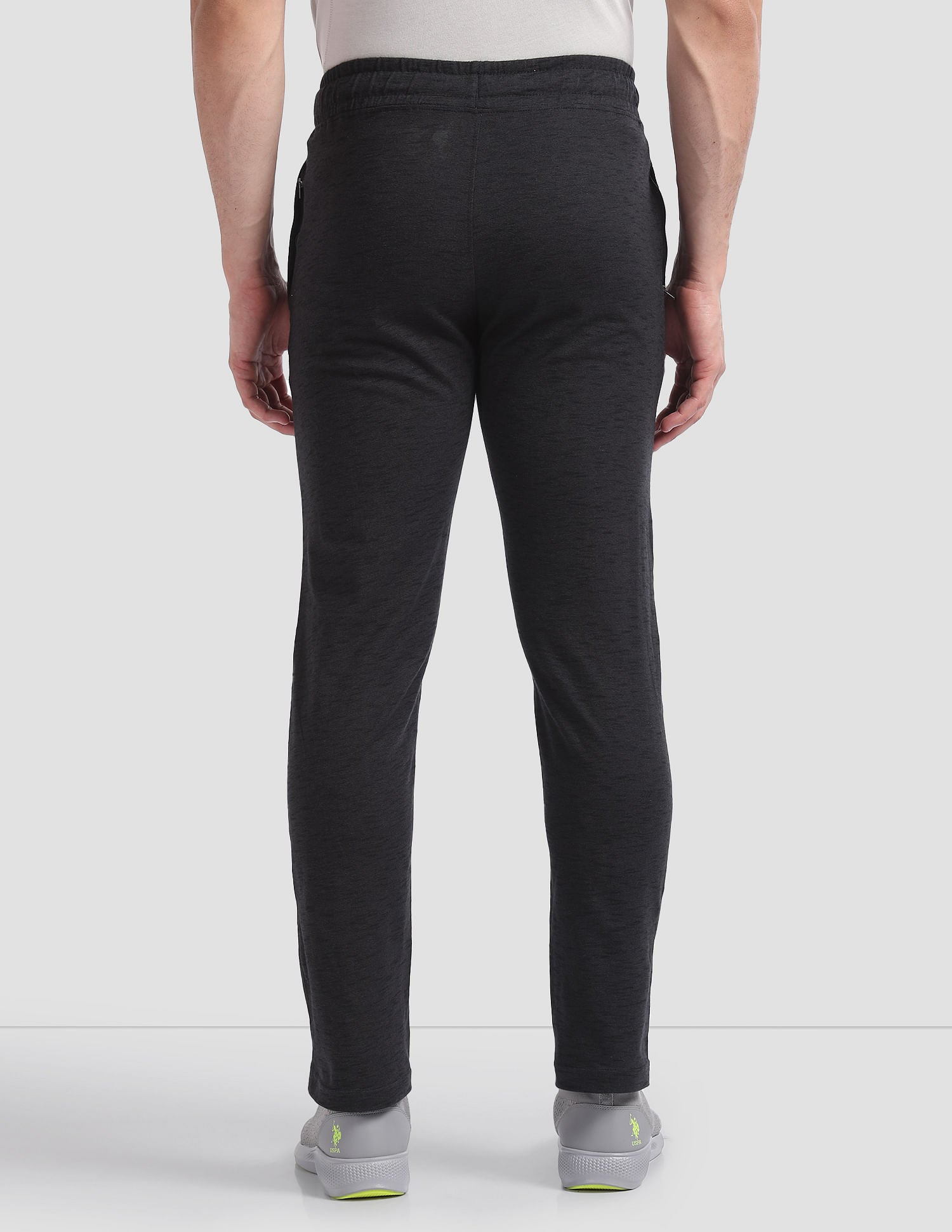 Comfort Fit Cotton Polyester I672 Lounge Track Pants - Pack Of 1 Black - U.S. POLO ASSN. | Large