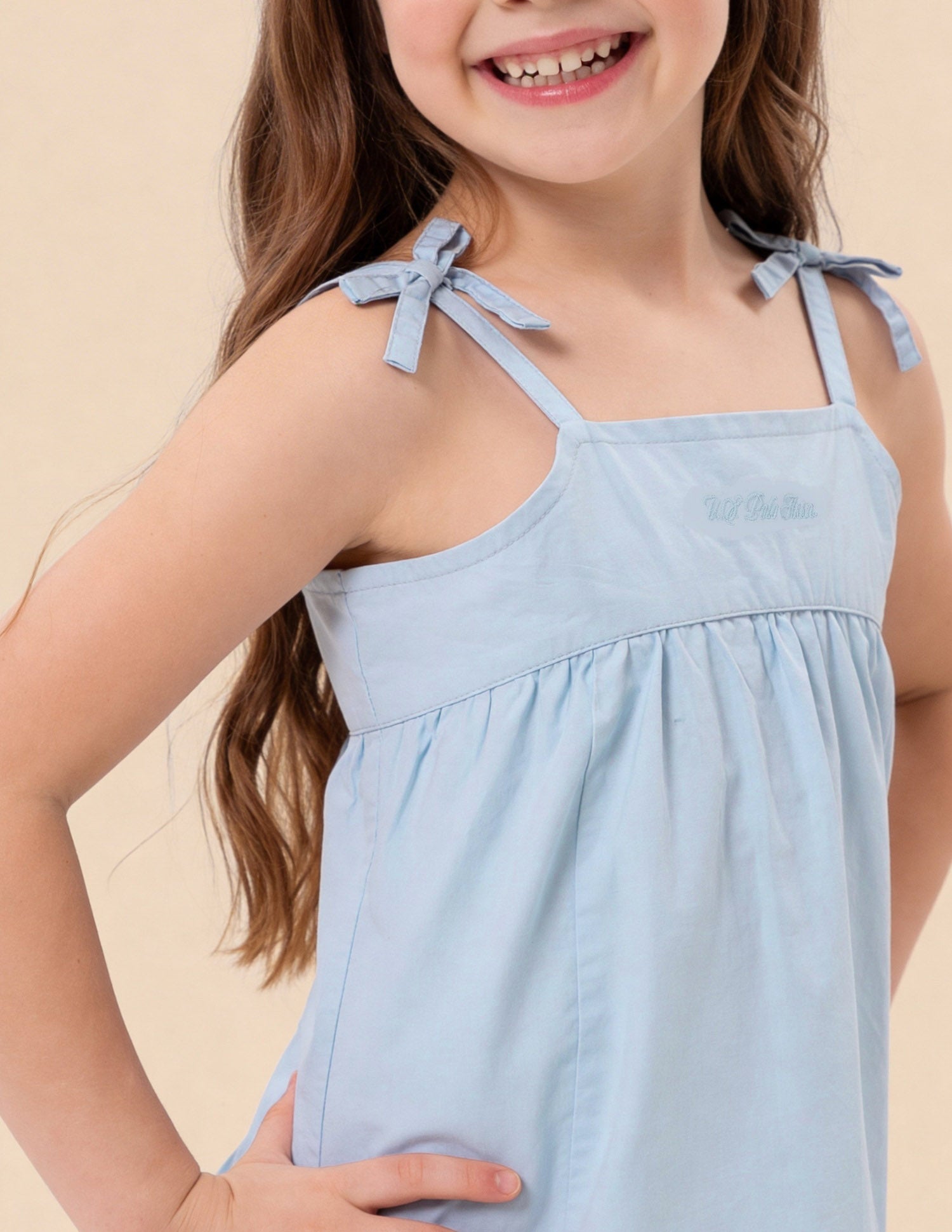 Cut Work Embroidered Dress Blue - U.S. Polo Assn. India | Large