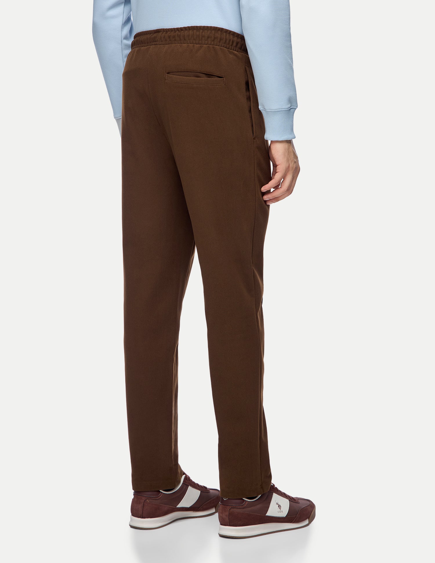 Mid Rise Regular Fit Track Pants Dark Brown - U.S. Polo Assn. India | Large