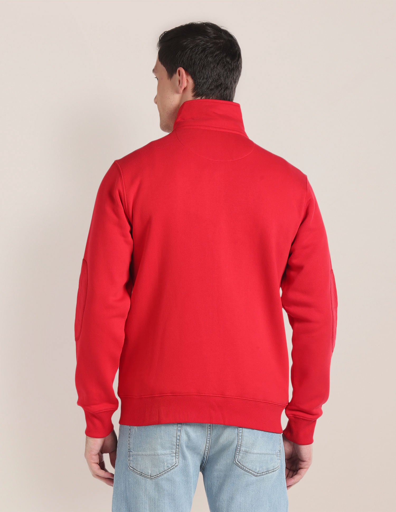 High Neck Solid Sweatshirt Red - U.S. POLO ASSN. | Large