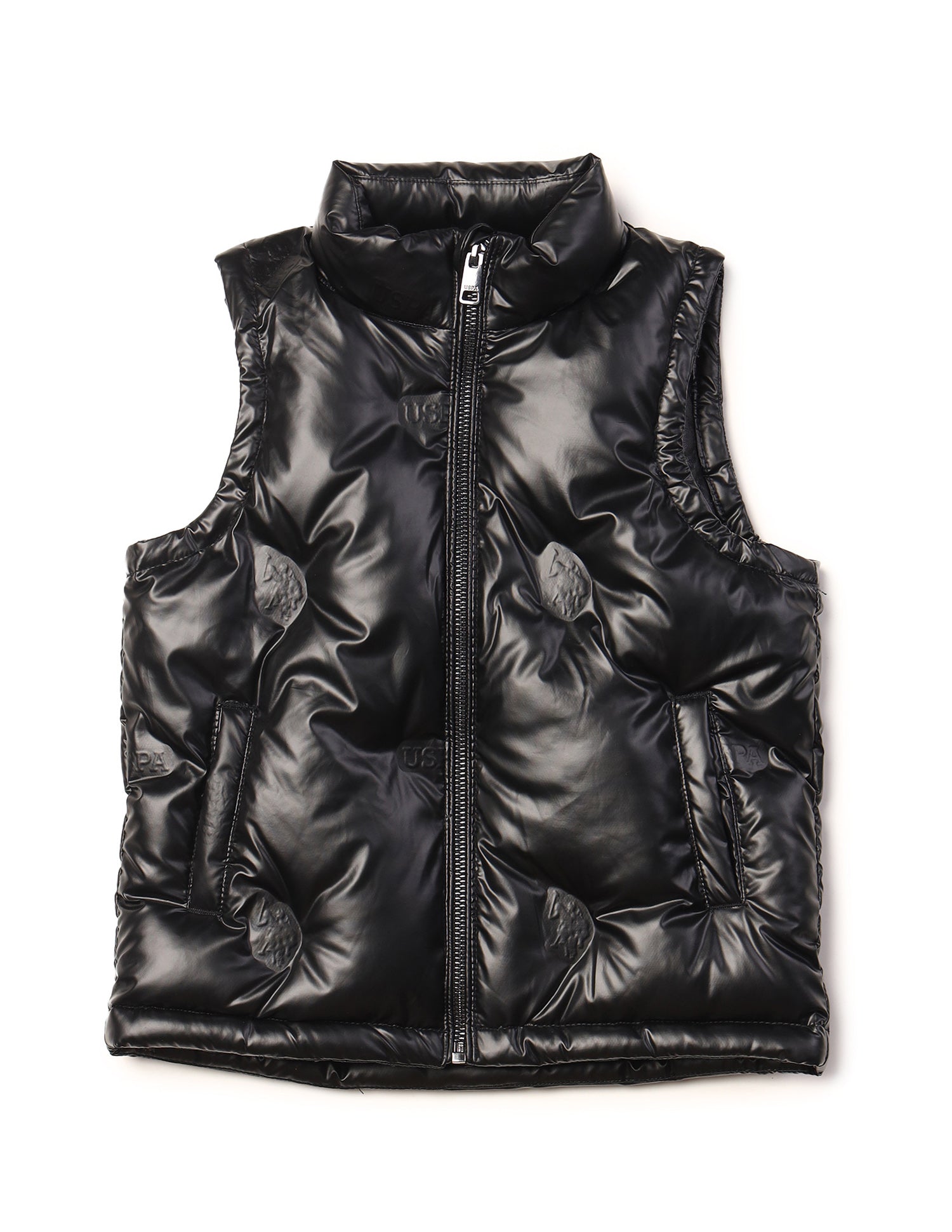 Boys Solid Regular Fit Jacket Black - U.S. POLO ASSN. | Large