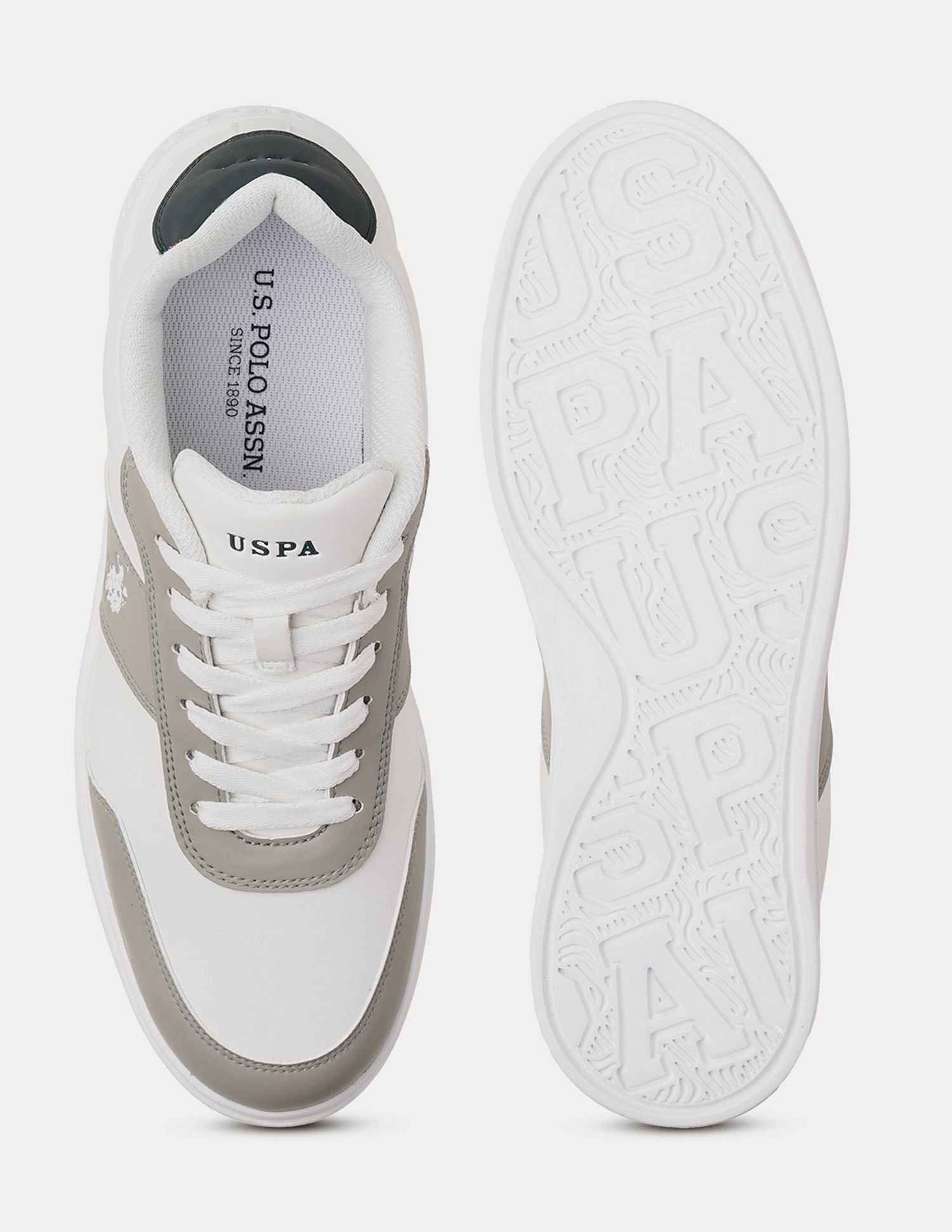 Men Torm Colour Blocked Sneakers Off White - U.S. POLO ASSN. | Large