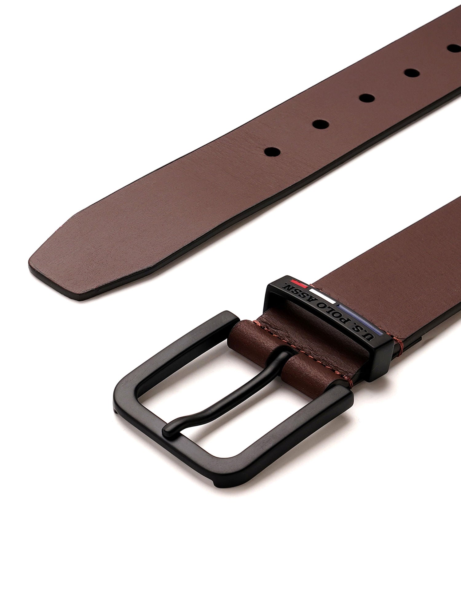 Men Crabtree Leather Belt Tan - U.S. POLO ASSN. | Large