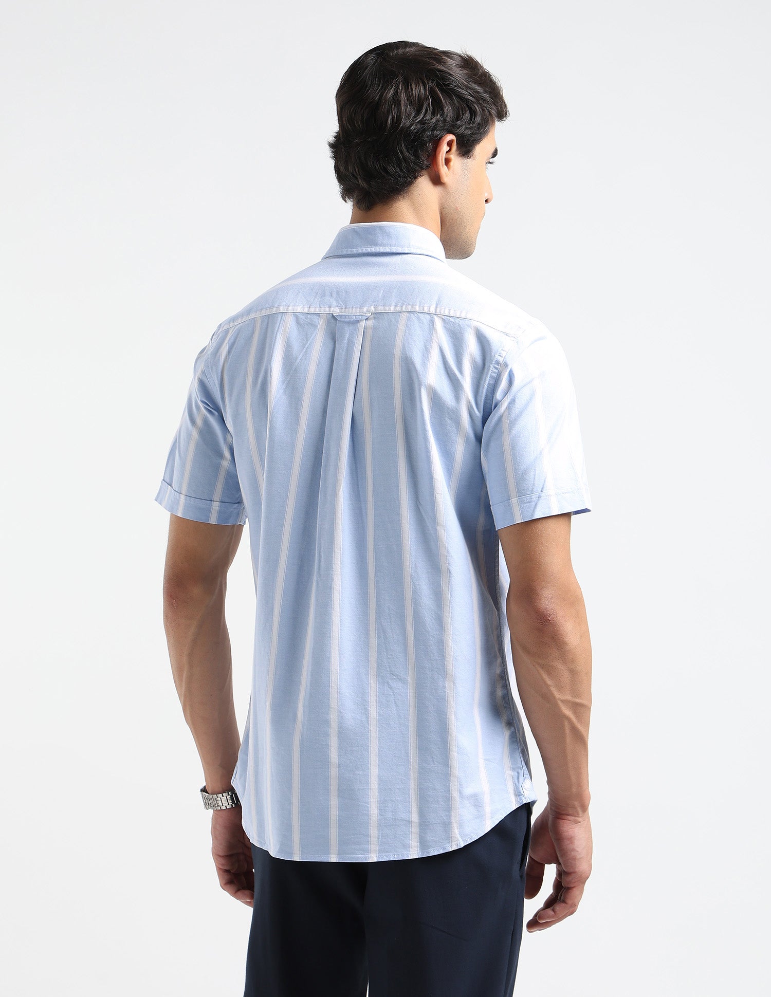 Vertical Striped Oxford Shirt Blue - U.S. POLO ASSN. | Large