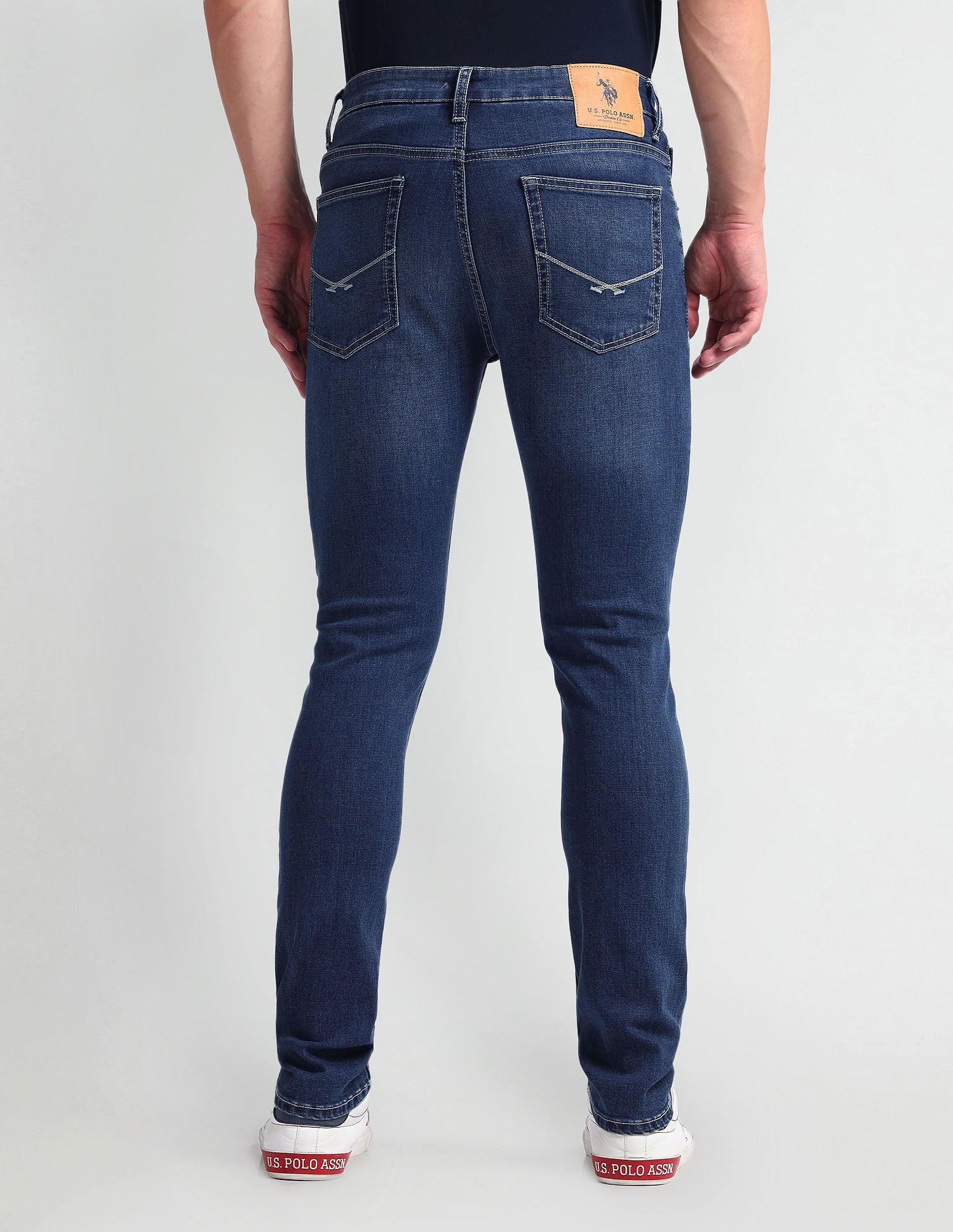 Regallo Skinny Fit Blue Jeans Blue - U.S. Polo Assn. India | Large