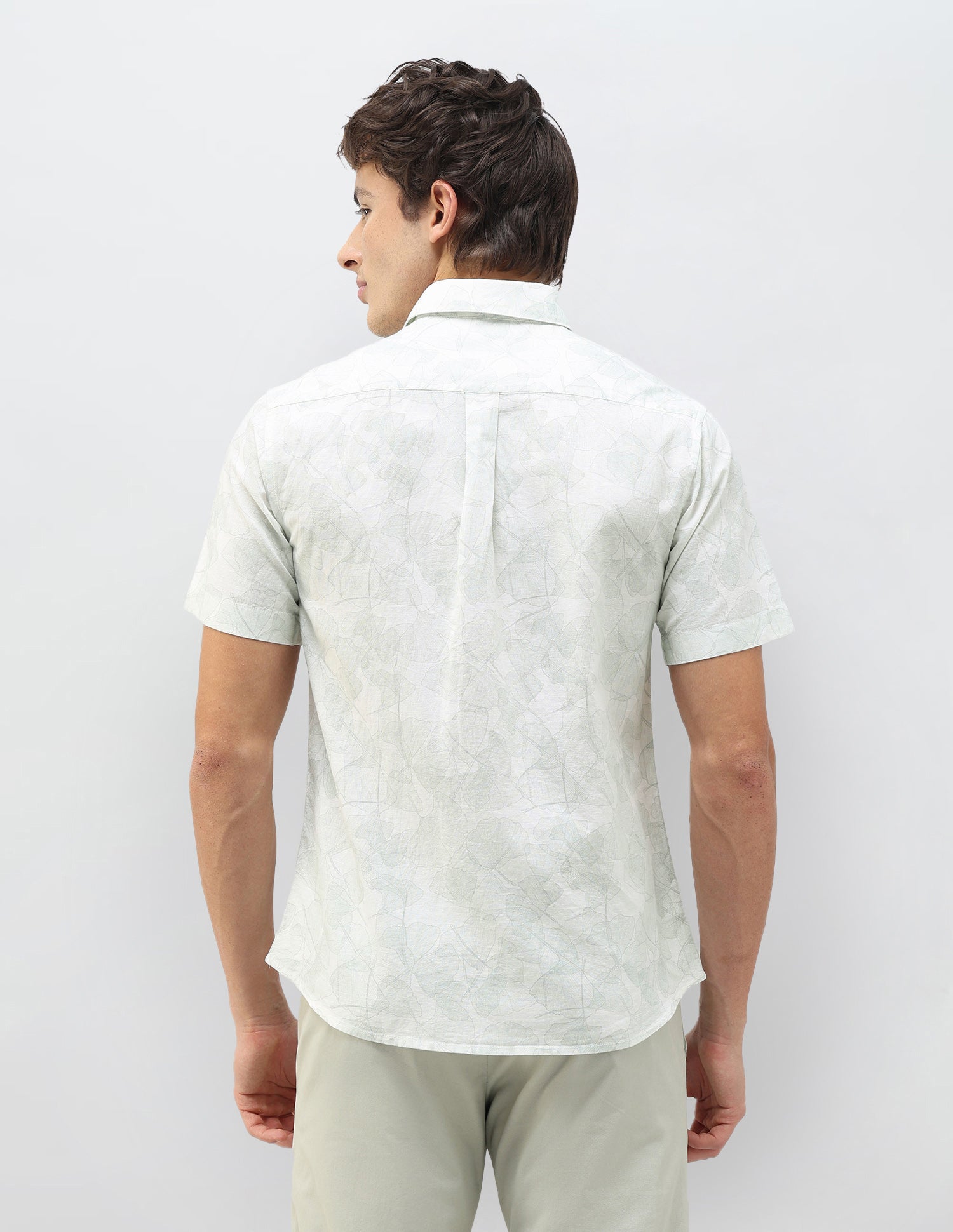 Casa De Campo All-Over Printed Shirt Light Green - U.S. Polo Assn. India | Large