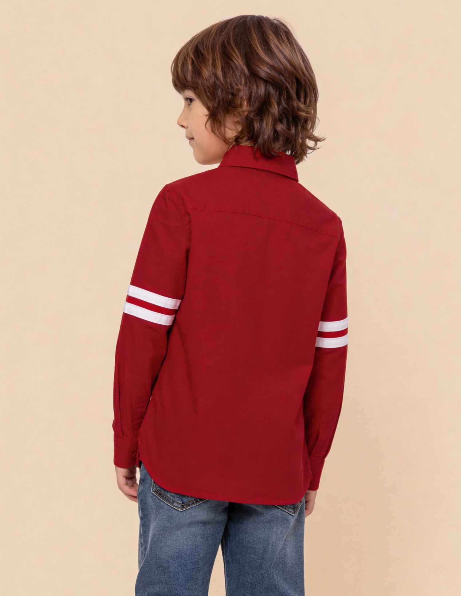 Brand Printed Oxford Shirt Red - U.S. Polo Assn. India | Large