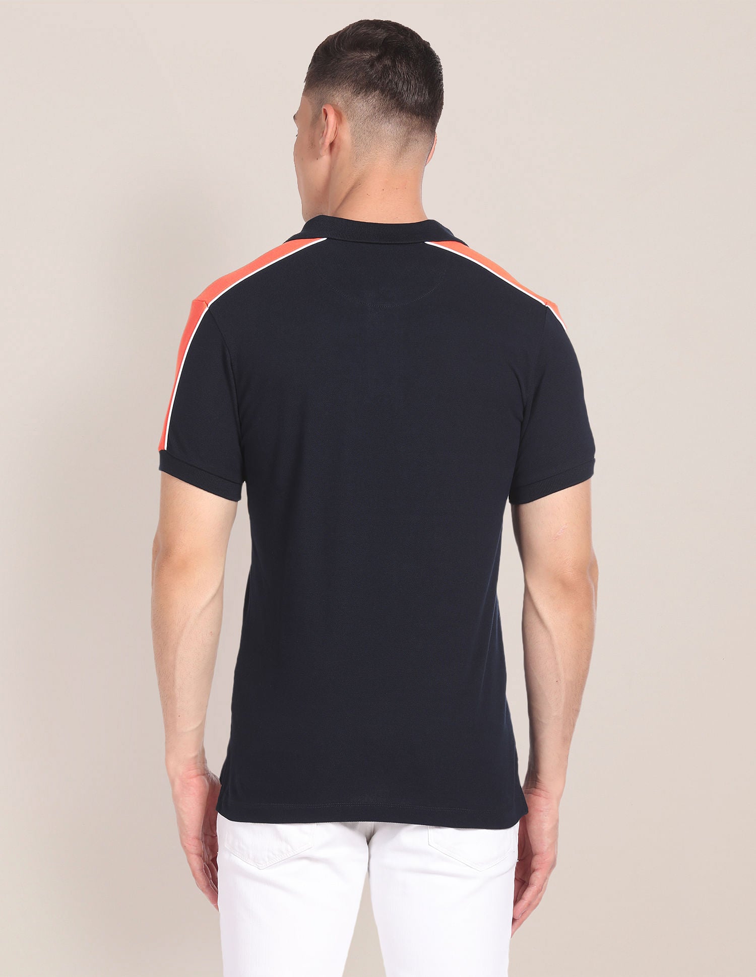 Brand Embroidered Pique Polo Shirt Navy - U.S. Polo Assn. India | Large