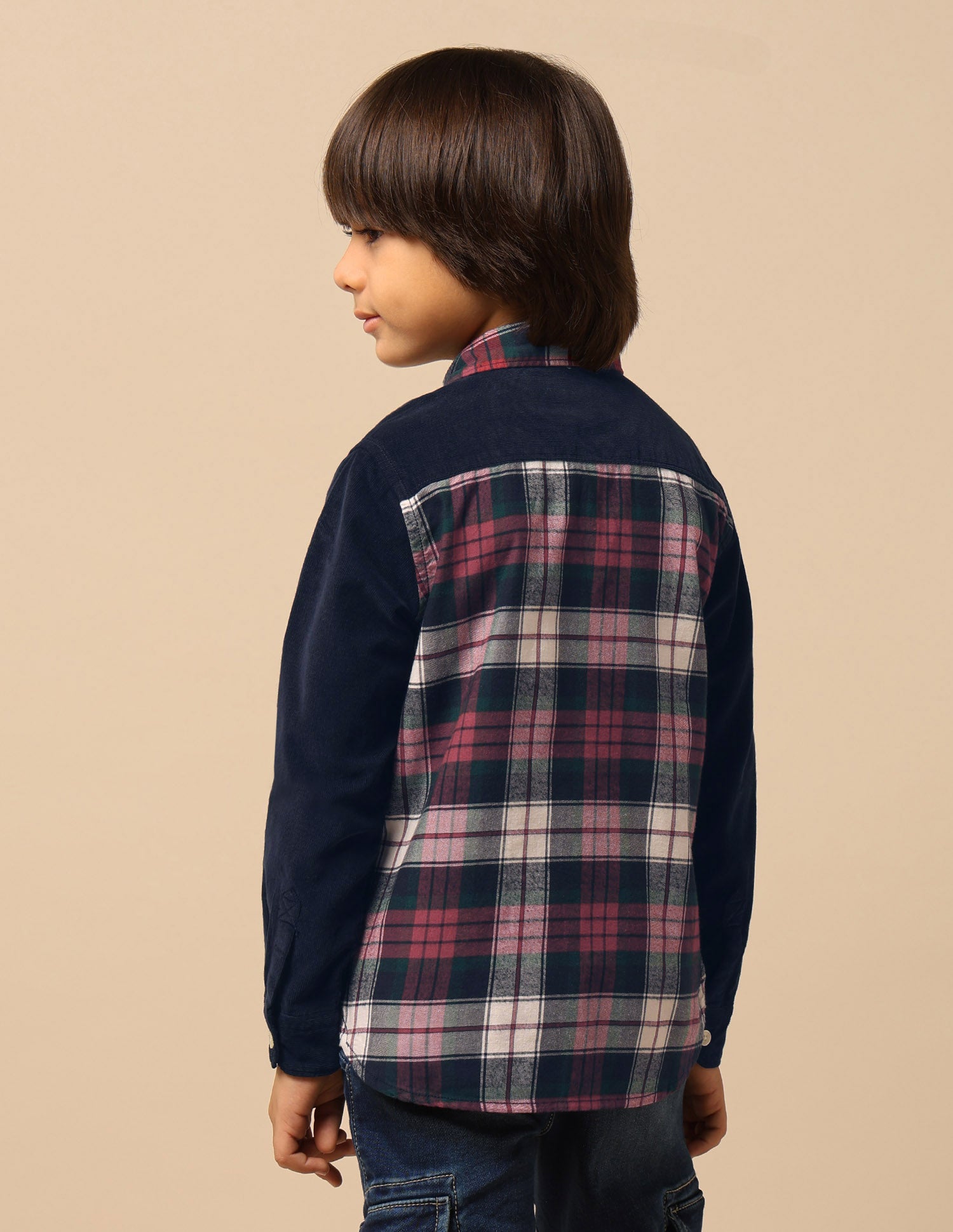 Boys Tartan Checked Twill Shirt Navy - U.S. POLO ASSN. | Large