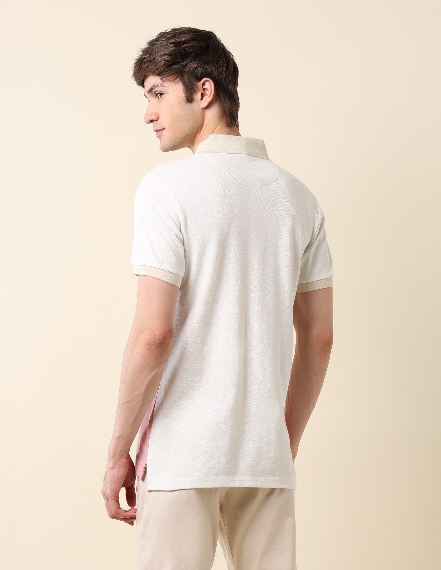 Colourblocked Classic Polo Shirt Light Pink - U.S. POLO ASSN. | Large