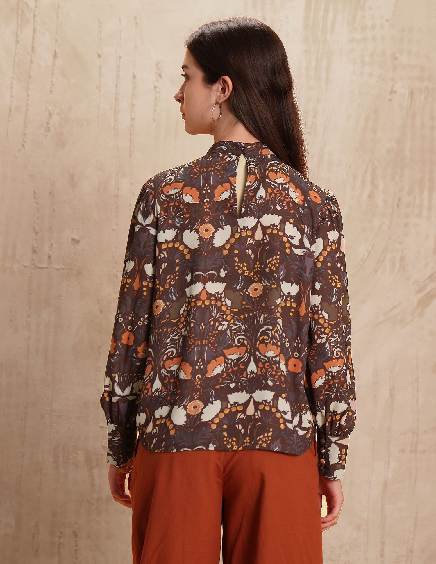 High Neck Abstract Printed Top Multi-colour - U.S. POLO ASSN. | Large