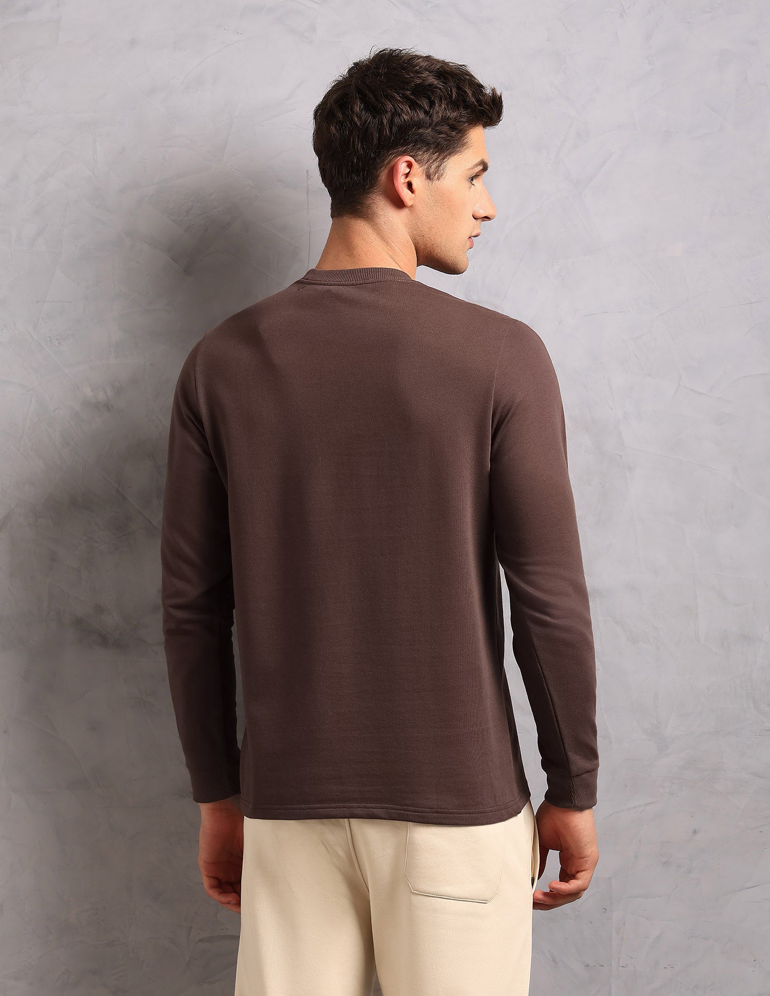 Comfort Fit Solid OEE14 Lounge T-Shirt - Pack Of 1 Light Brown - U.S. POLO ASSN. | Large