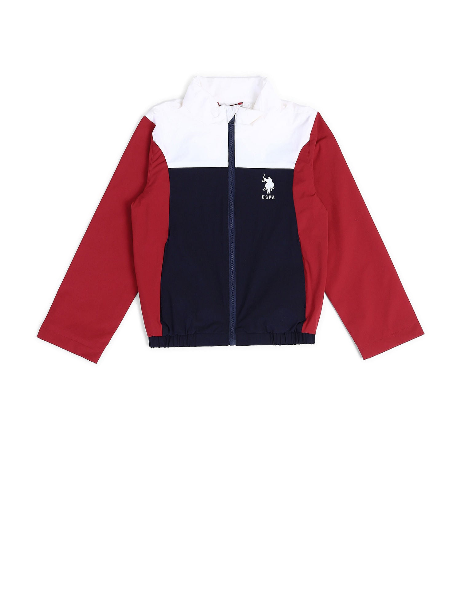Boys Colourblocked Casual Jacket Navy - U.S. POLO ASSN. | Large