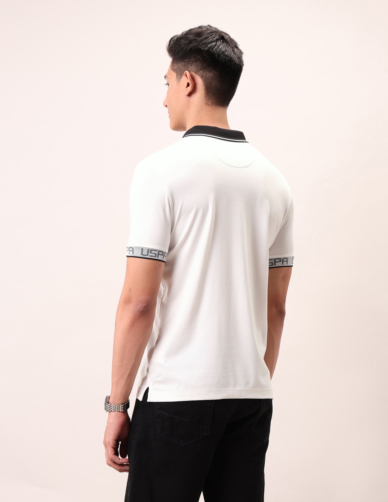 Muscle Fit Outdoor Polo Shirt Ivory - U.S. Polo Assn. India | Large