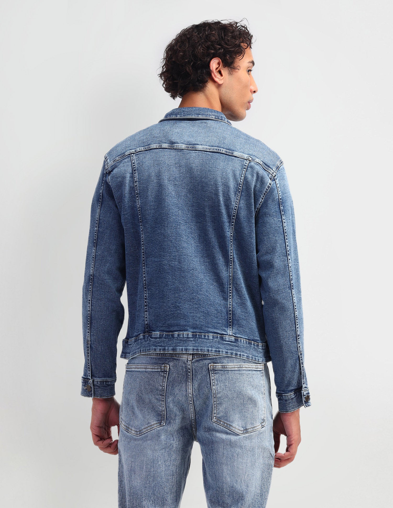 Solid Regular Fit Jacket Blue - U.S. POLO ASSN. | Large