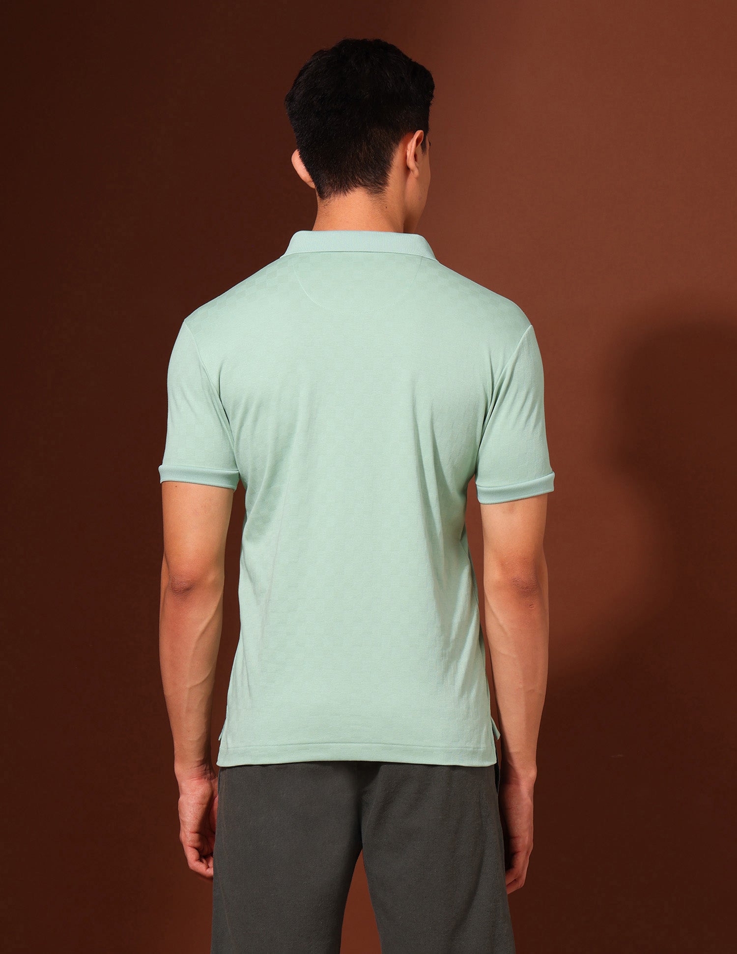 Checked Slim Fit Polo Shirt Light Green - U.S. Polo Assn. India | Large