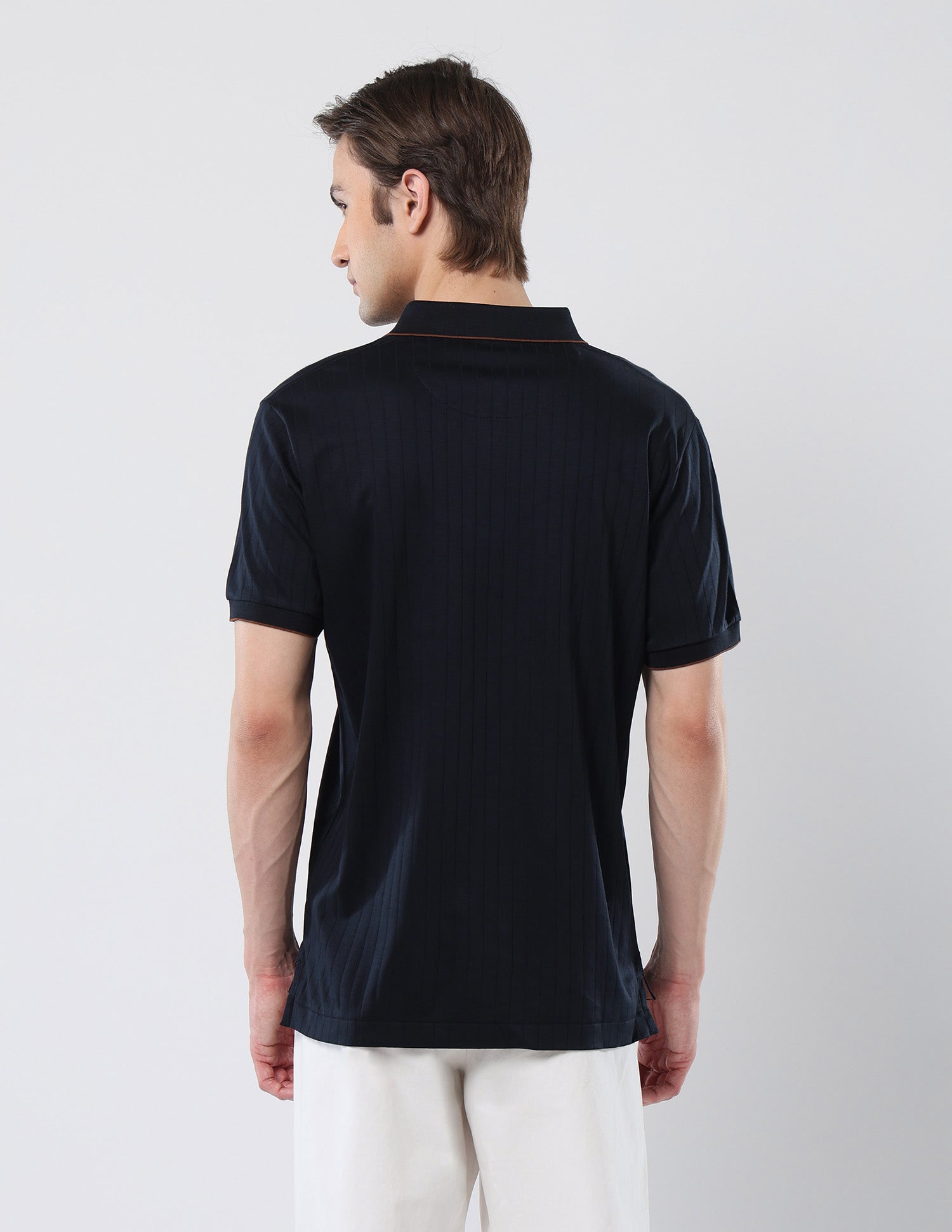 Textured Cotton 135 Anniversary Polo Shirt Navy - U.S. Polo Assn. India | Large