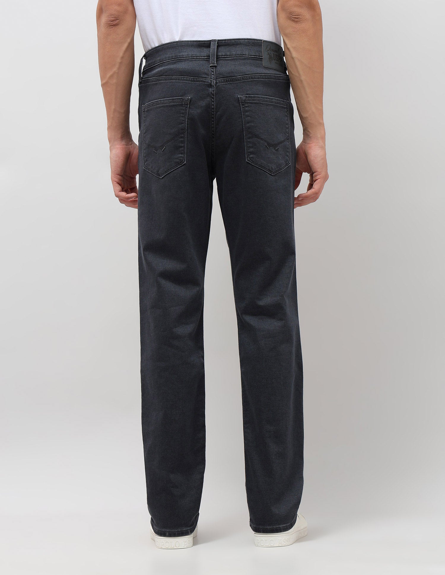 Harold Slim Straight Fit Grey Jeans Dark Wash - U.S. POLO ASSN. | Large