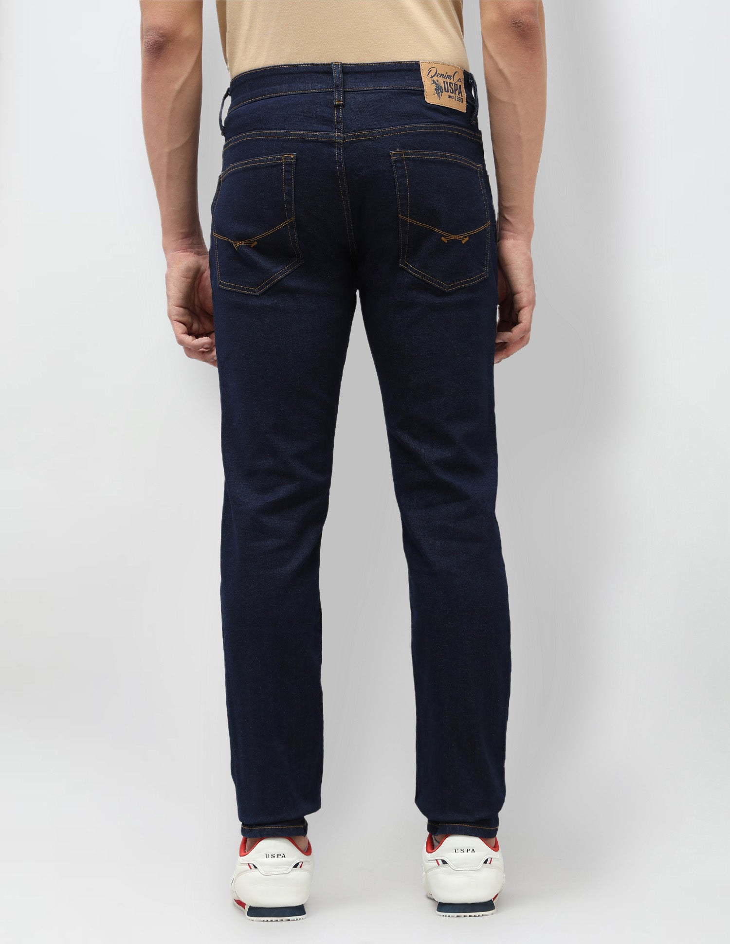 Brandon Slim Tapered Fit Blue Jeans Blue - U.S. Polo Assn. India | Large