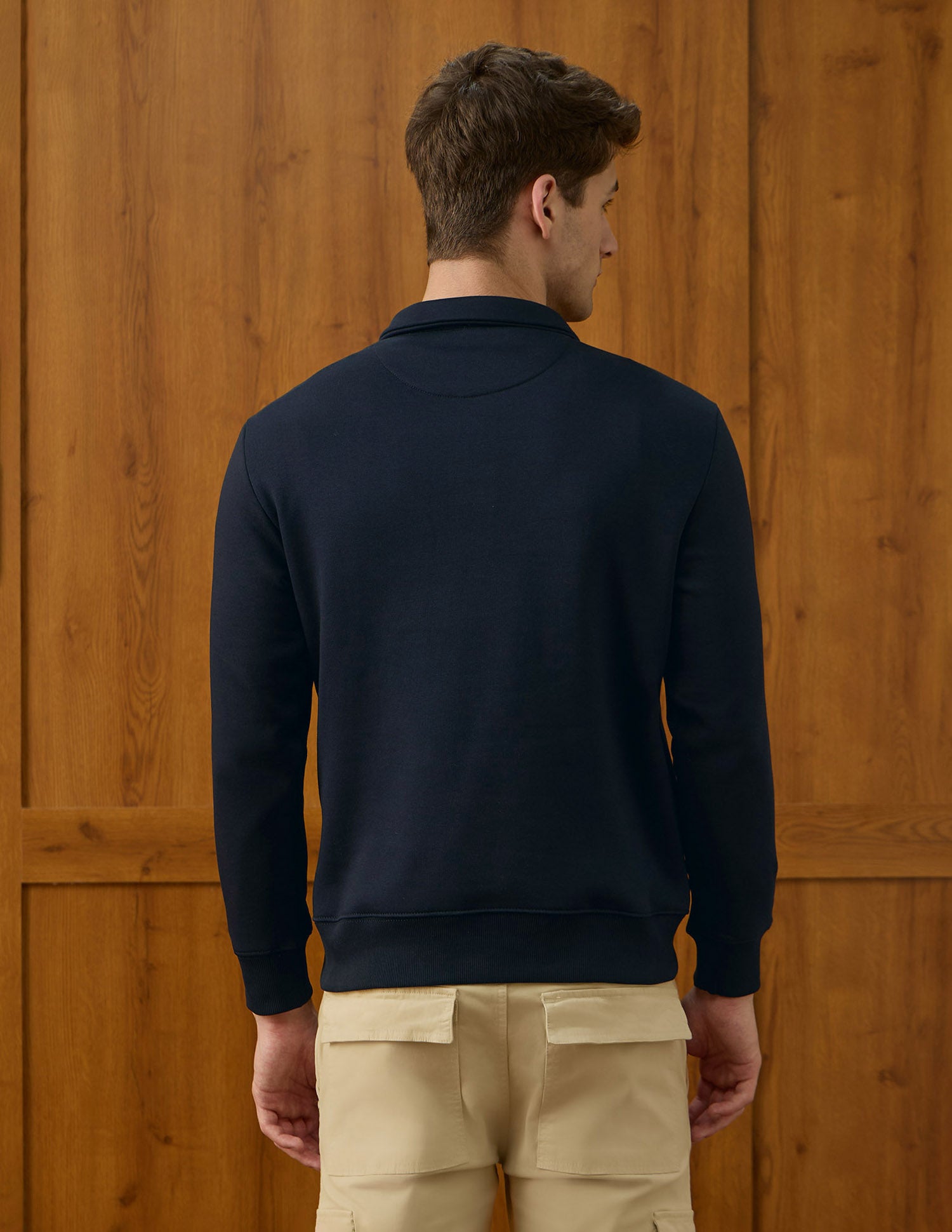 Brand Embroidered Equestrian Aisle Theater Sweatshirt Navy - U.S. POLO ASSN. | Large