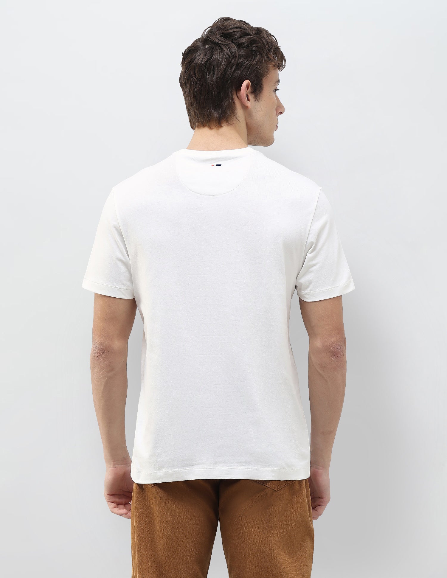 Graphic Brand Printed Slim Fit T-Shirt Ivory - U.S. Polo Assn. India | Large