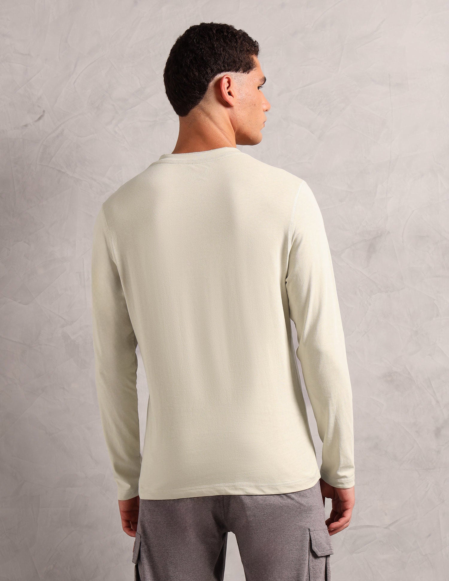 Pure Cotton I694 Lounge Henley T-Shirt - Pack Of 1 Off White - U.S. POLO ASSN. | Large