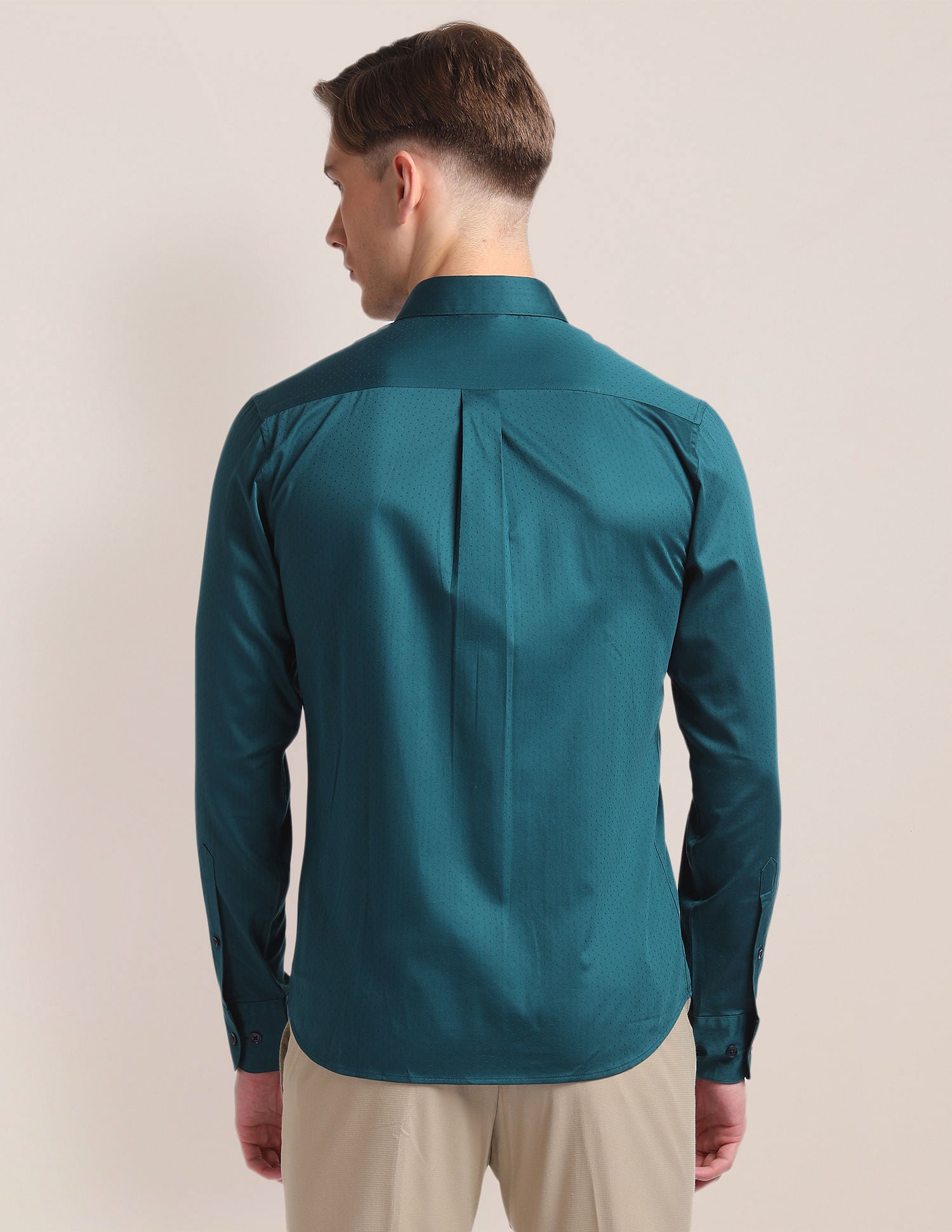 Self Design Premium Shirt Teal - U.S. Polo Assn. India | Large
