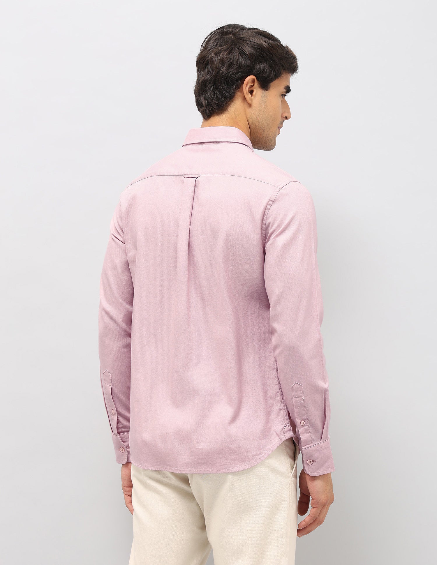 Dobby Tailored Fit Shirt Pink - U.S. Polo Assn. India | Large