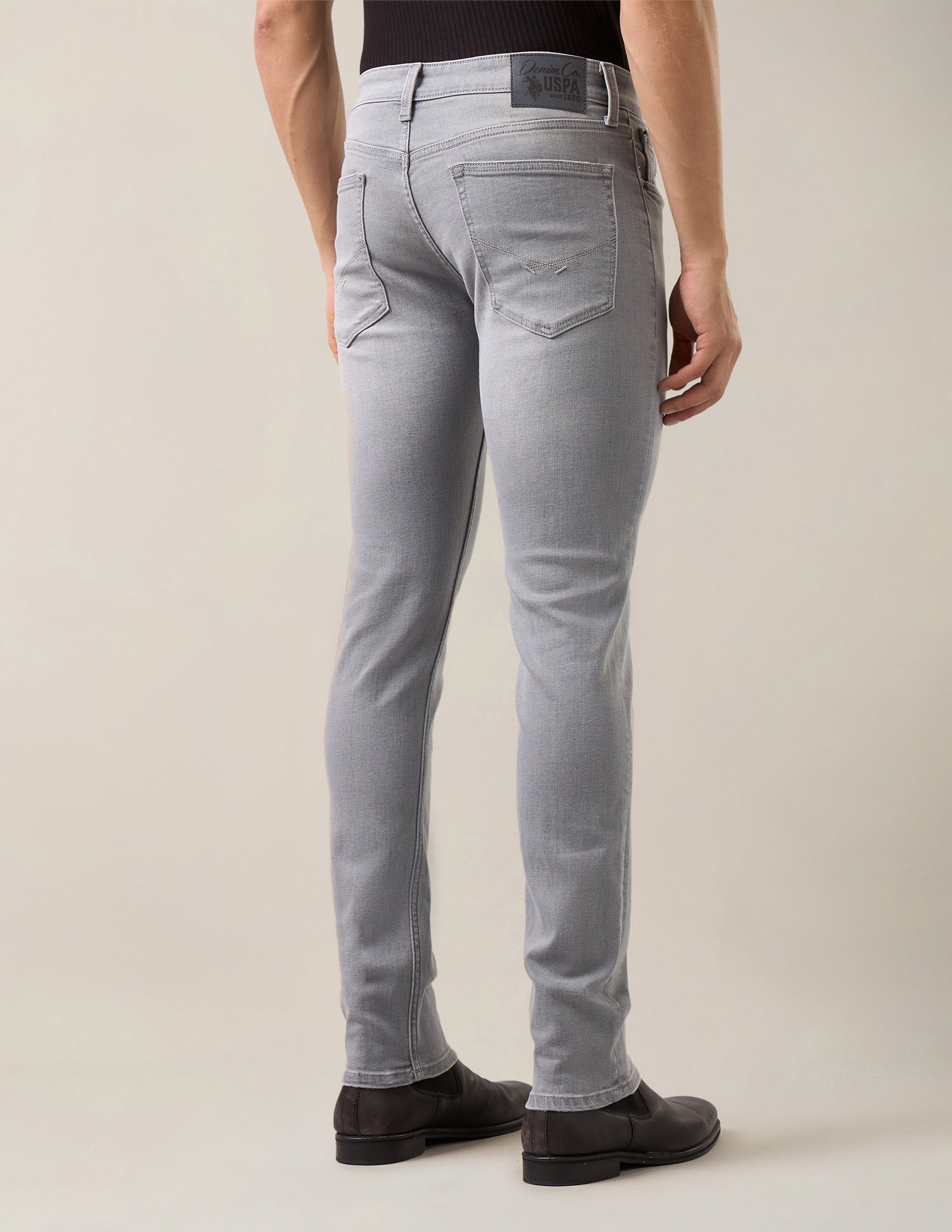 Regallo Skinny Fit Grey Jeans Grey - U.S. Polo Assn. India | Large