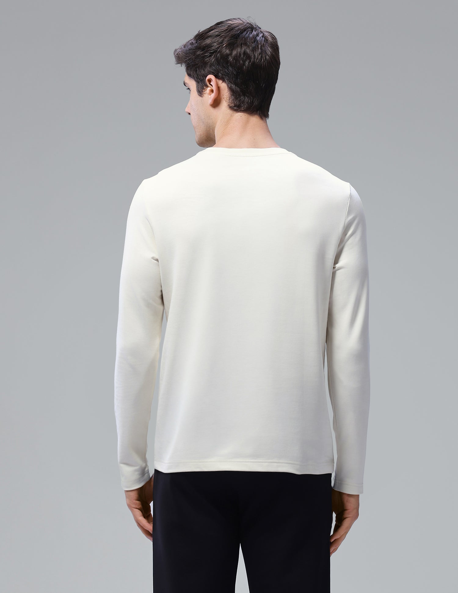 Solid Comfort Fit Loungewear T-Shirt Bone White - U.S. Polo Assn. India | Large
