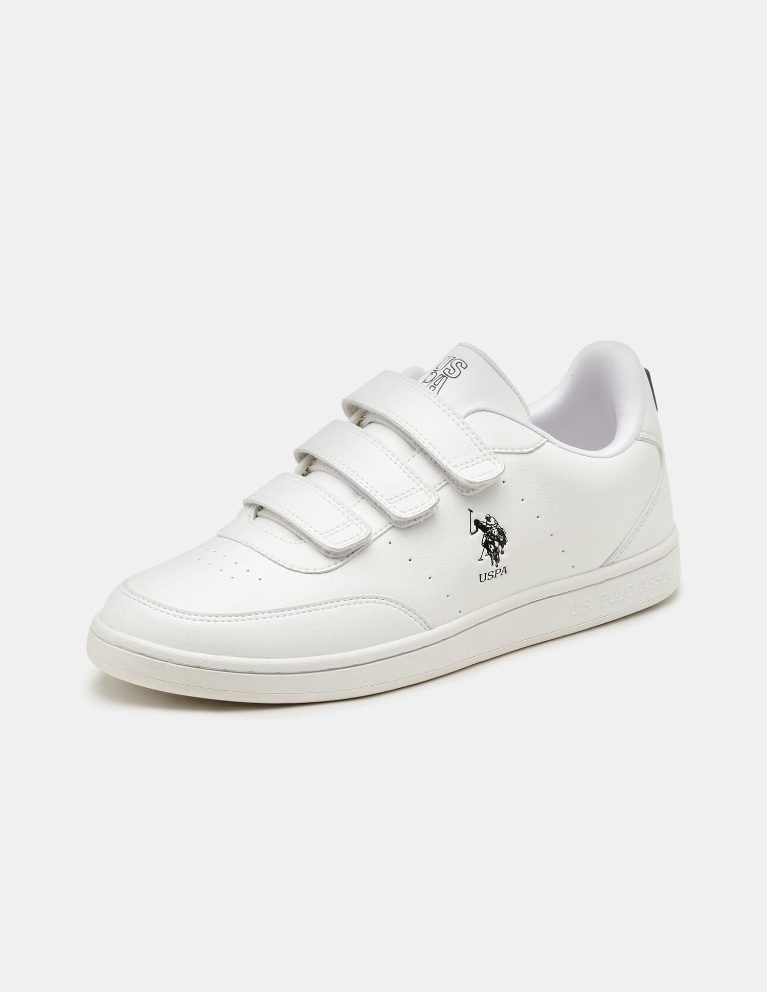 Men Elio Velcro Sneakers White - U.S. Polo Assn. India | Large
