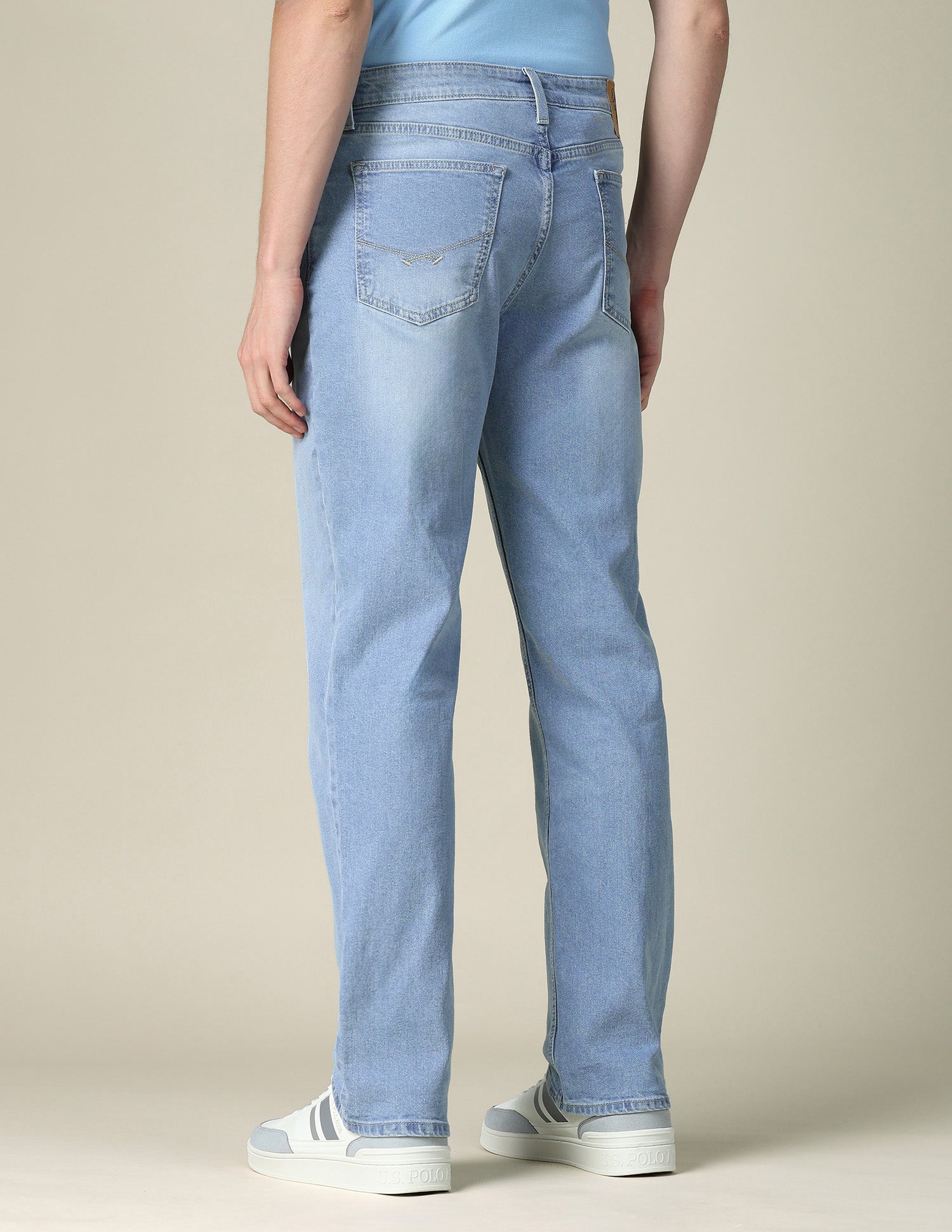 Shawn Relaxed Fit Blue Jeans Light Indigo - U.S. POLO ASSN. | Large