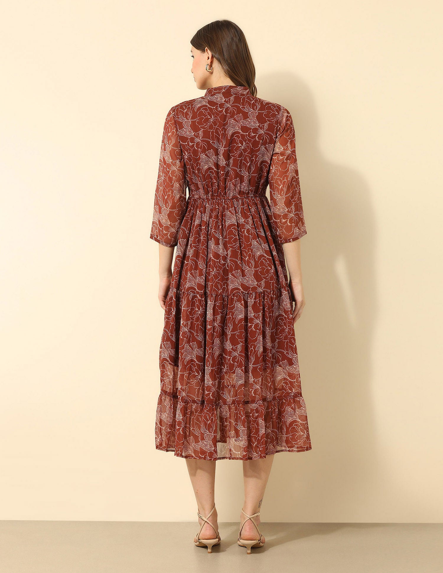 Floral Printed Midi Dress Multi-colour - U.S. POLO ASSN. | Large