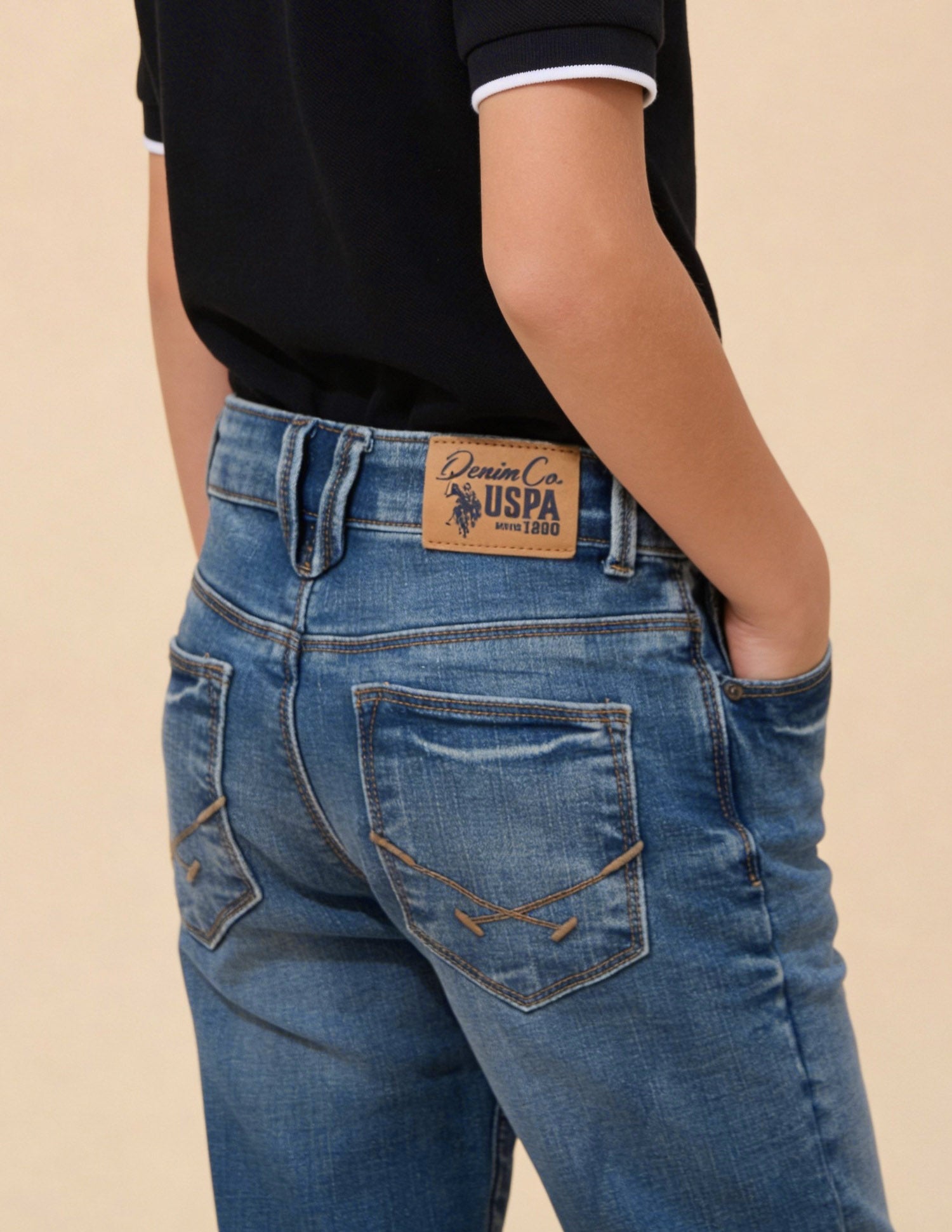 Slim Fit Blue Jeans Light Blue - U.S. Polo Assn. India | Large