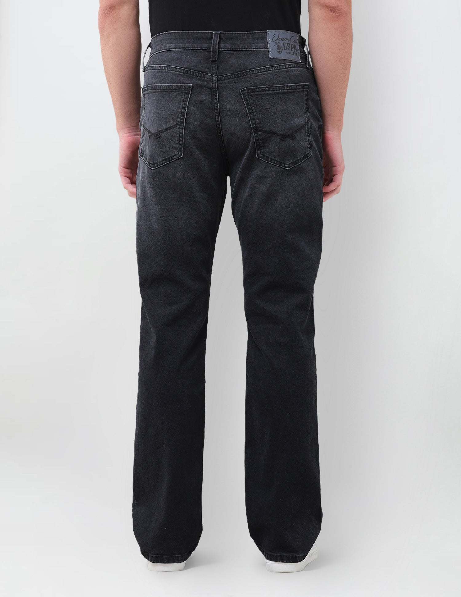 Connor Bootcut Fit Black Jeans Black - U.S. Polo Assn. India | Large